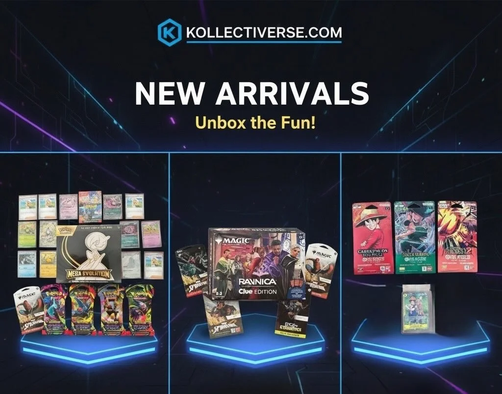 NEW BUNDLES JUST DROPPED 🔥
Pok&eacute;mon &bull; Magic &bull; One Piece now live on Kollectiverse.com

💸 Discounts on ALL items this month
📦 FREE shipping until 12/31

Gift shopping or self-care shopping? Either way, we&rsquo;ve got you covered 👊