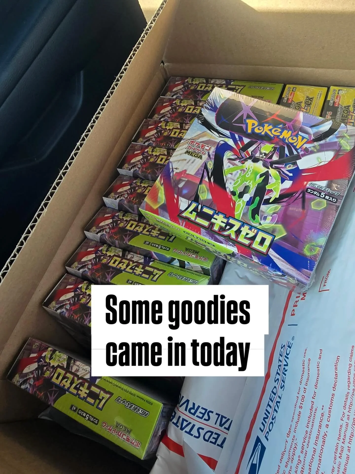 When the new set arrives 😍 Japanese Mega Nihil Zero is heeeere! #pokemon #japanese #mega #nihil #zero