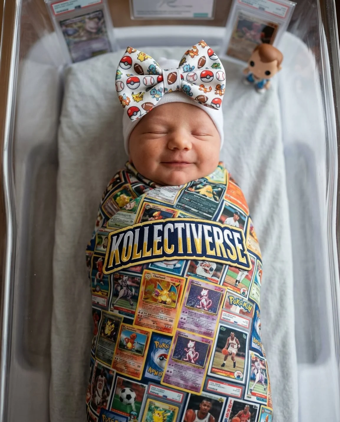 Last pack magic? Nah&hellip; last baby magic hits different ✨
The 4th and final @kollectiverse_collectibles baby has officially arrived 💕
Miss Madison Grace is here and already manifesting Zards &amp; Enchanted Elsas 💪

#LastPackMagic #BabyMagic #K