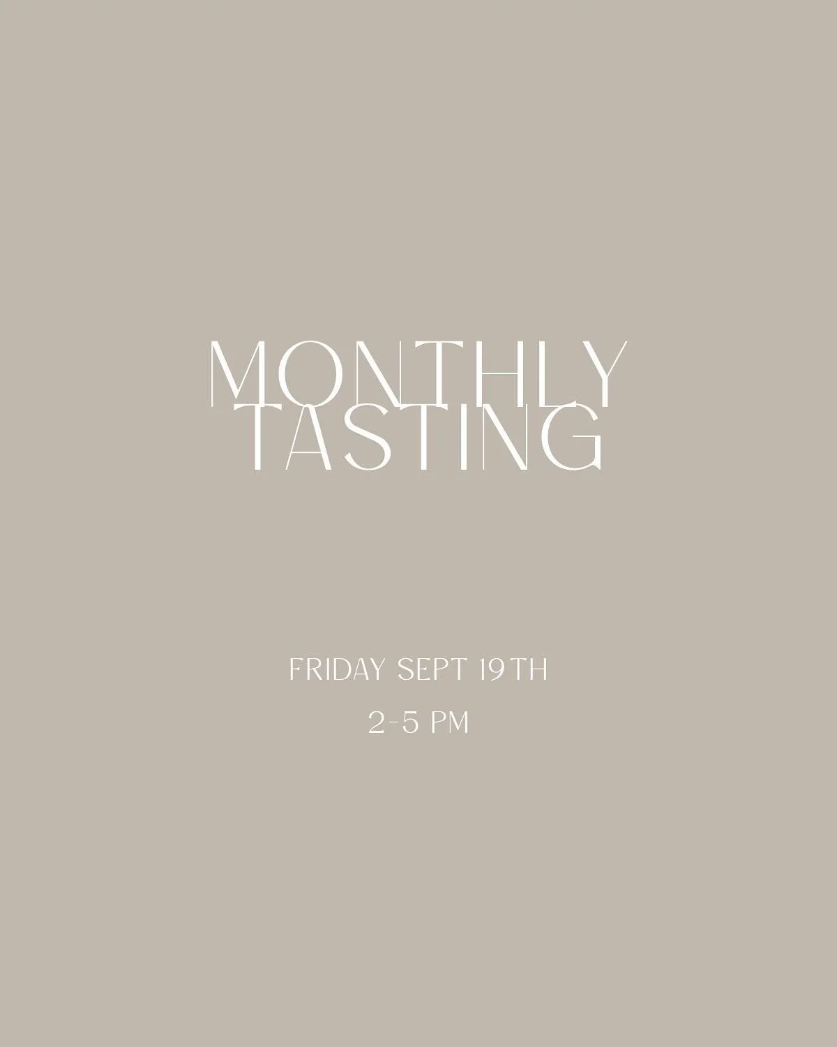 Join us tomorrow for our Monthly Tasting between 2pm and 5pm!

This month, we&rsquo;re shining a light on one of our most popular non-alcoholic options: Ghia, an Italian-inspired aperitif. We carry two distinct flavors:

The Original &mdash; fresh, s