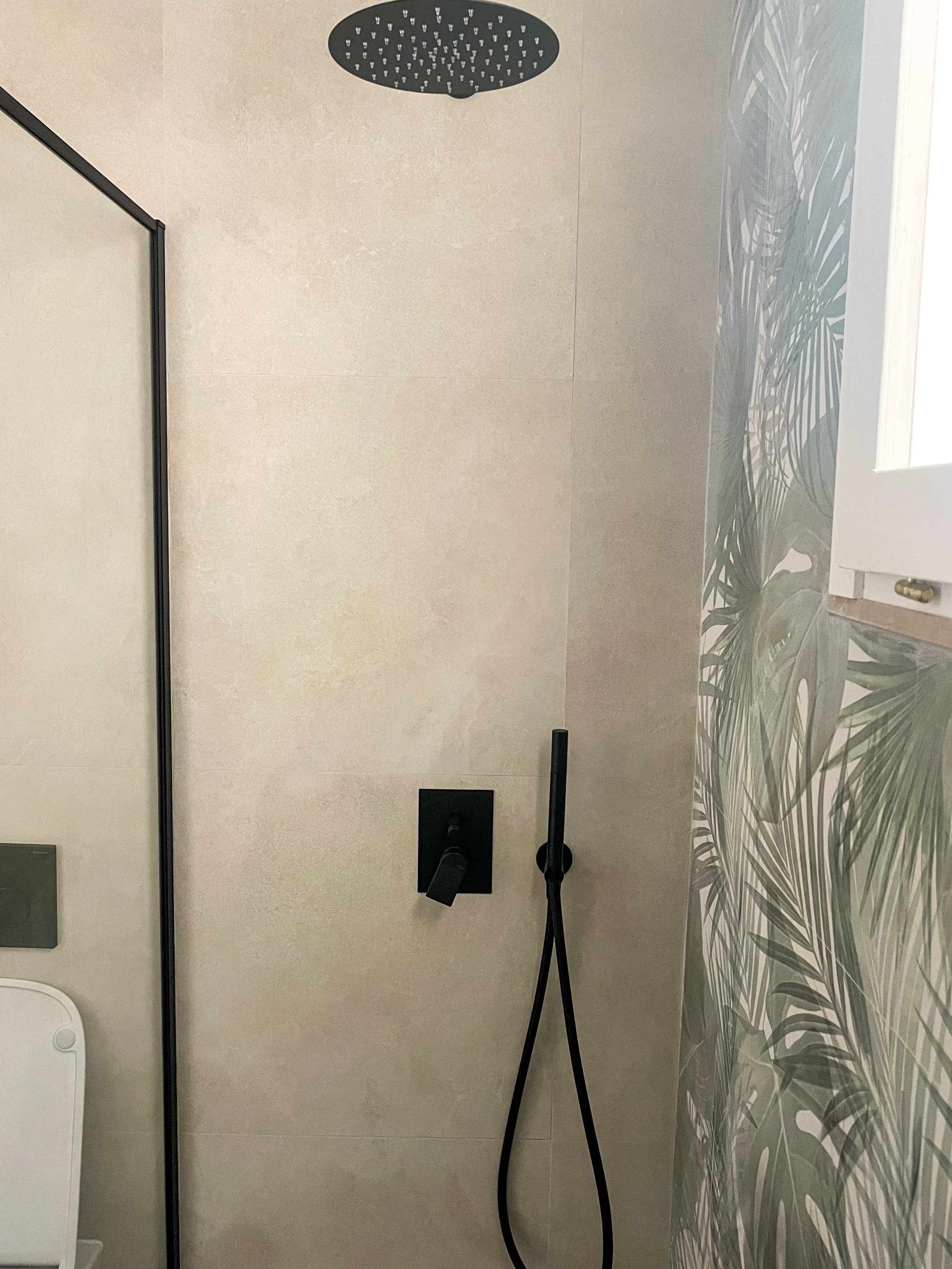 View of the rainfall shower