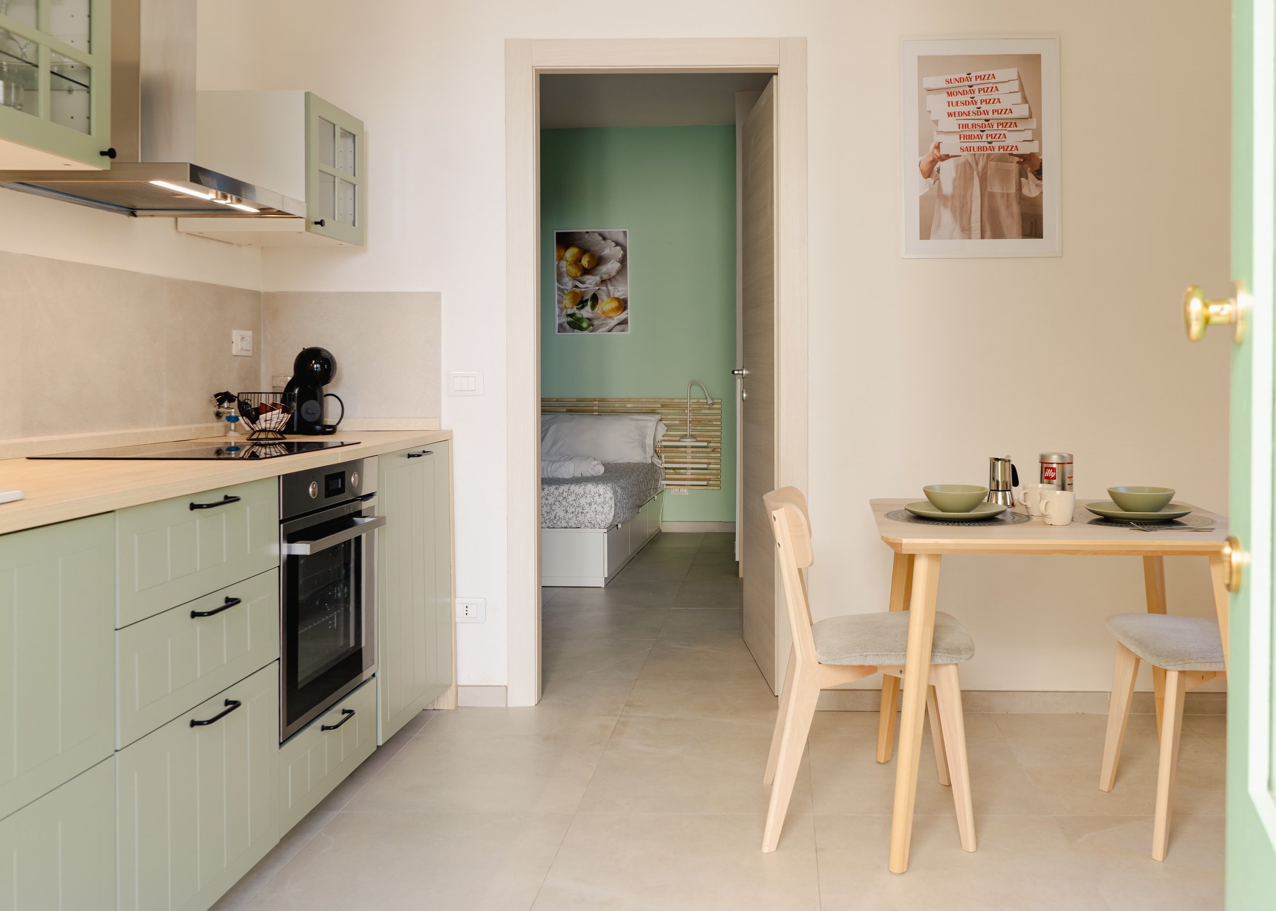 View from the entrance door