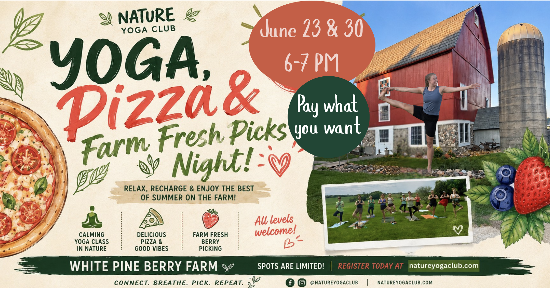 Yoga, Pizza &amp; Farm Fresh Picks 