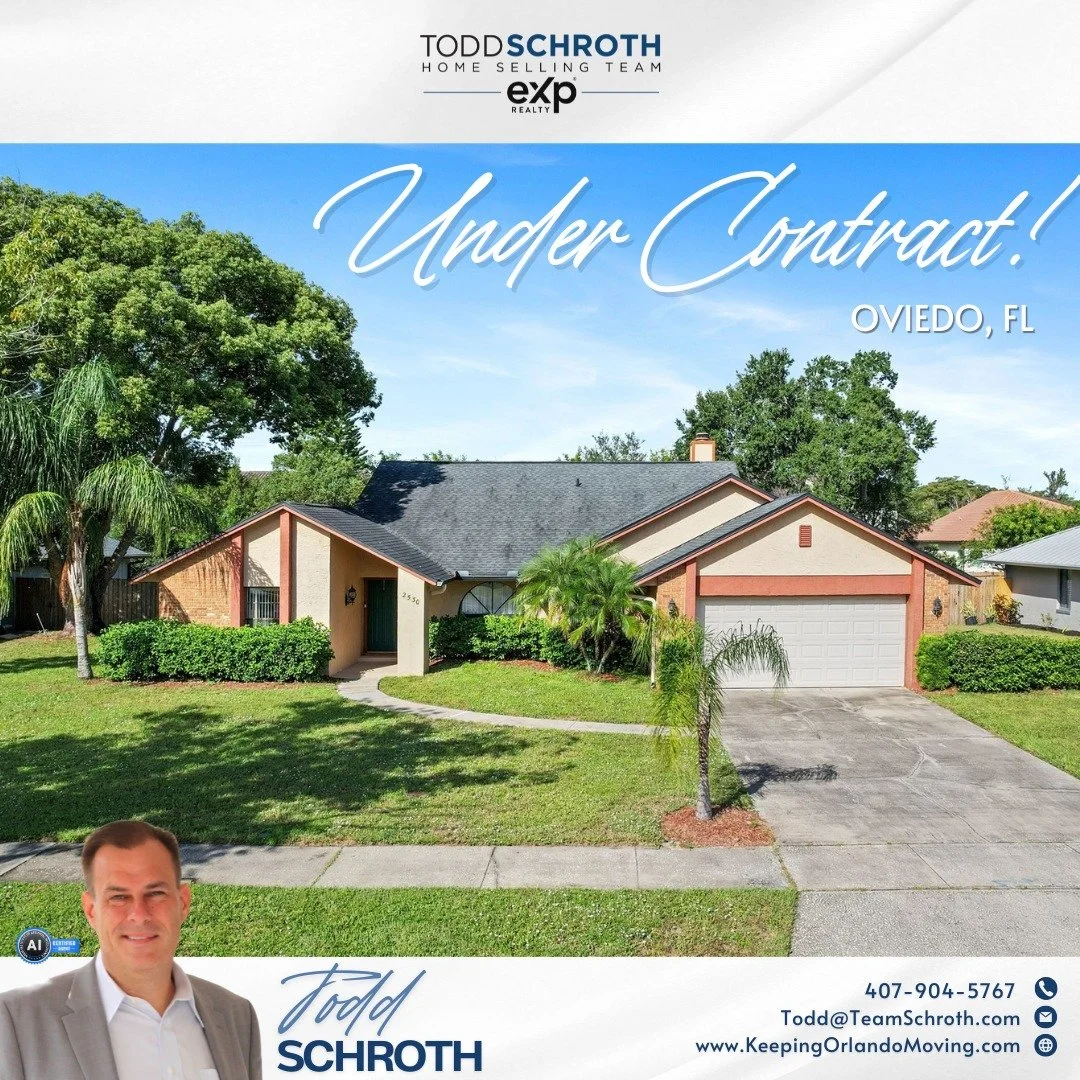 🏡 Under Contract in Oviedo, Future Homeowners Found! ✨

This beautifully maintained 4BR, 2.5BA pool home in Bear Creek is officially under contract &mdash; offering over 2,101 sq ft of upgraded living on a spacious quarter-acre lot.

✨ Highlights:
✔