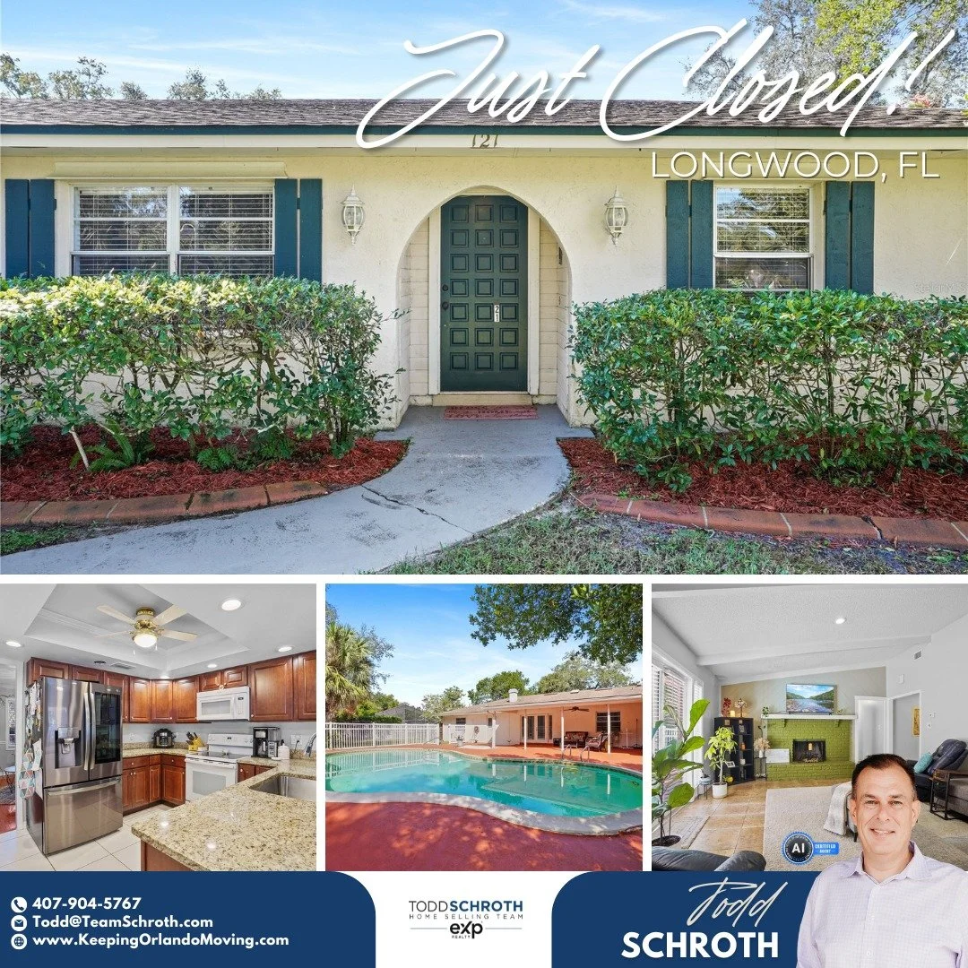 🎉 Just Closed in Wekiva! 🏡✨

This beautifully maintained 4BR, 2.5BA pool home offering over 2,150 sq ft of comfort and functionality in one of Longwood&rsquo;s most sought-after communities.

✨ Highlights:
✔️ Smart split-bedroom layout
✔️ Formal li