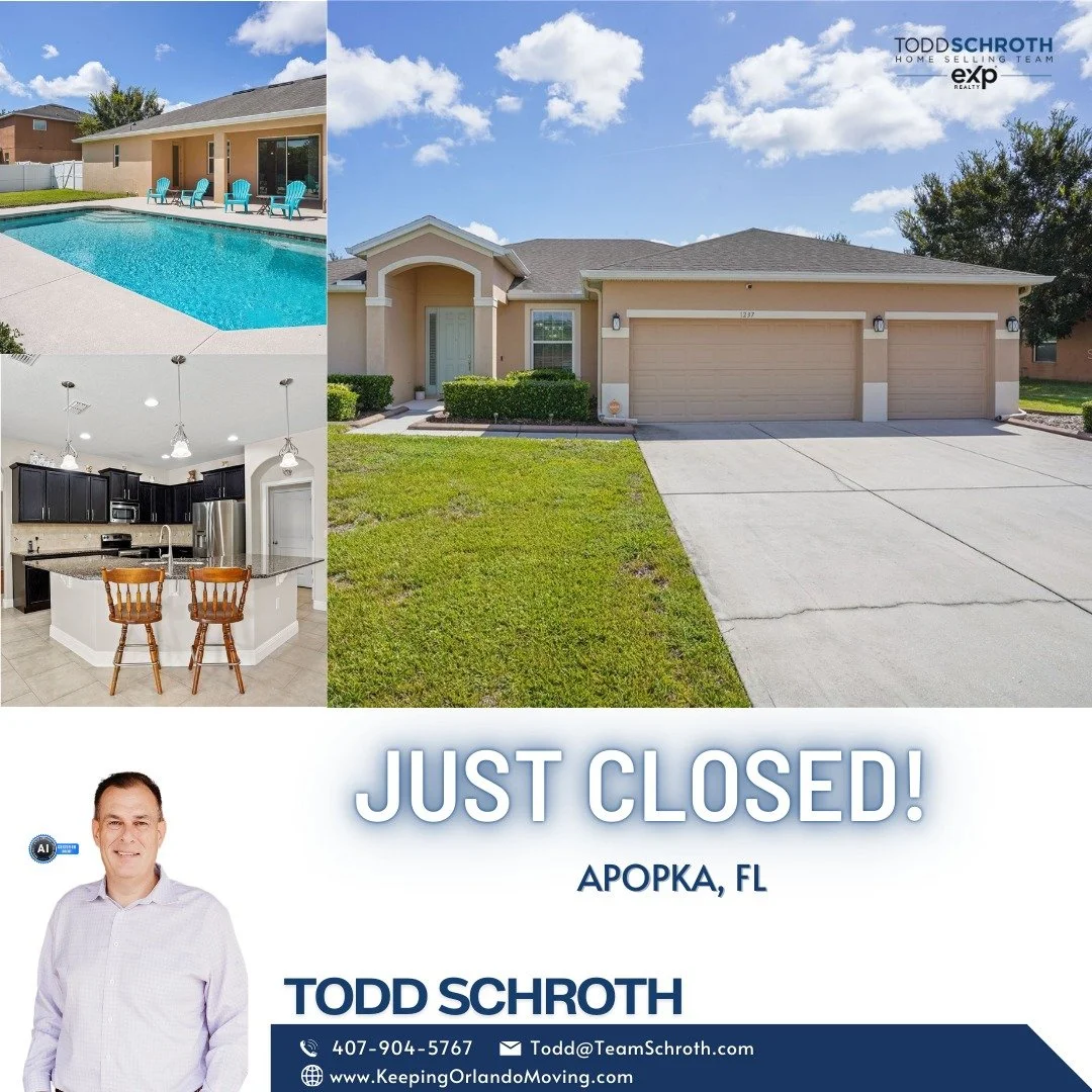 Another beautiful Apopka home off the market &mdash; congrats to the new owners! 🎊💙

This beautifully maintained 4-bedroom, 2-bath, 3-car garage POOL home tucked away on a quiet cul-de-sac in one of Apopka&rsquo;s most desirable neighborhoods! 

🏡