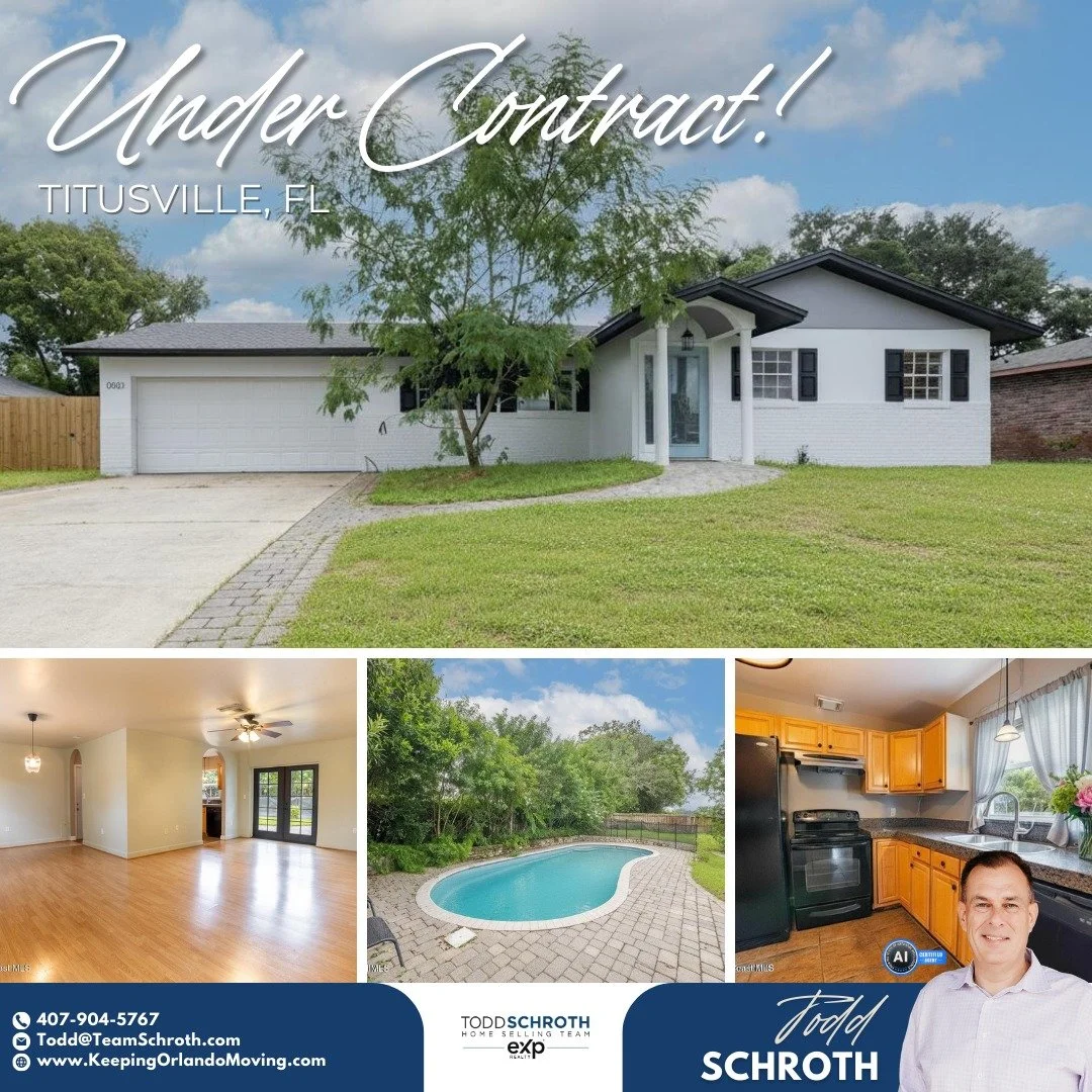 🏡Charming, updated pool home in a prime location in Titusville is OFFICIALLY UNDER CONTRACT! 🎉✨

This beautifully maintained 3-bedroom, 2-bath retreat tucked into a quiet neighborhood just minutes from shopping, dining, and everyday conveniences.

