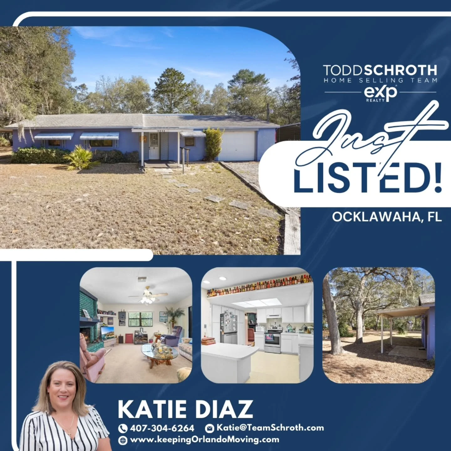 ✨ JUST LISTED ✨

Welcome to 0745 SE 188th Court, Ocklawaha, FL 32179 &mdash; your opportunity to own a private single-family retreat on over 1.2 acres with no HOA and room to grow.

🏡 Home Highlights:
✔️ 2 bedrooms | 2 bathrooms
✔️ Well-maintained h