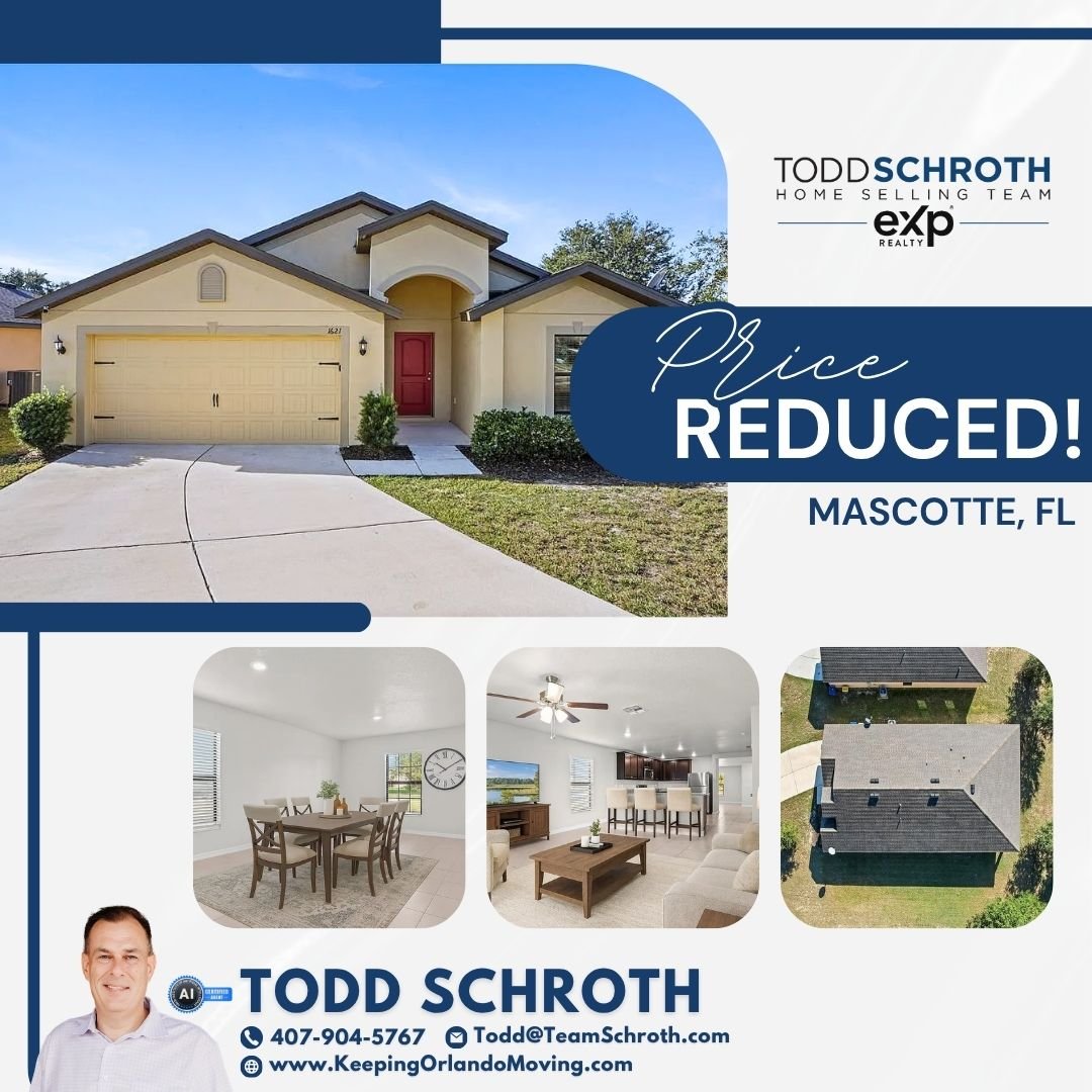 📉 Price Adjustment in Mascotte! 🏡🌅

Water views, newer construction, and more space &mdash; now at a better price!
Welcome to this 2020-built 4-bedroom, 2-bath home in Lake Jackson Ridge, offering over 1,800 sq ft of stylish, move-in-ready living 