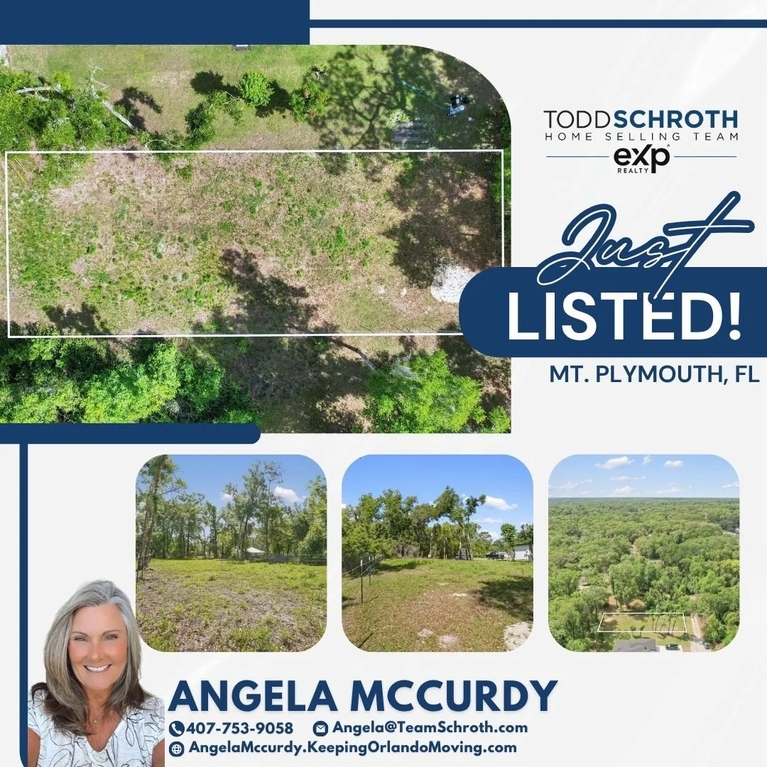 ✨ JUST LISTED | VACANT LAND | MT. PLYMOUTH ✨

Build the home you&rsquo;ve been dreaming of on this 50 x 120 residential lot in the historic Mt. Plymouth community. With limited inventory in this established and growing area, this is a great opportuni
