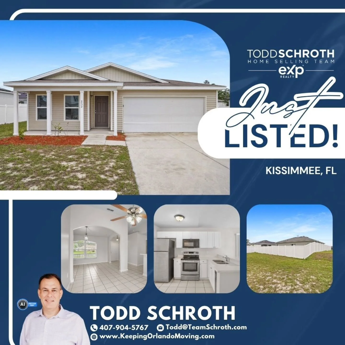✨ JUST LISTED | FUNCTIONAL &amp; FLEXIBLE KISSIMMEE LIVING ✨

Welcome to 252 Fig Court, a well-maintained 4-bedroom, 2-bath home offering a desirable split-bedroom layout and thoughtfully designed living spaces. With 1,414 sq ft, this home provides t