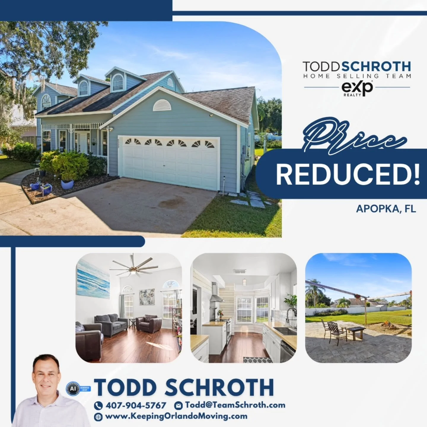 📉 PRICE REDUCED IN APOPKA! 🏡☀️

More space, major updates, and energy savings &mdash; now at a better price!

Welcome to 6222 Courtney Cove &mdash; a beautifully updated 5-bedroom, 2.5-bath home offering over 2,284 sq ft of flexible living space, p
