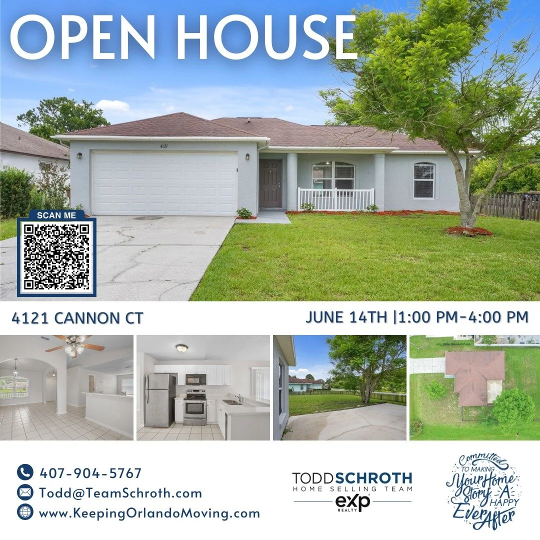 🎈 OPEN HOUSE &mdash; THIS SUNDAY!
📅 June 14th
⏰ 1:00 PM &ndash; 4:00 PM

Join us to tour 4121 Cannon Court, Kissimmee, FL and discover a home that offers space, functionality, and a generously sized lot in a convenient Central Florida location!

Si