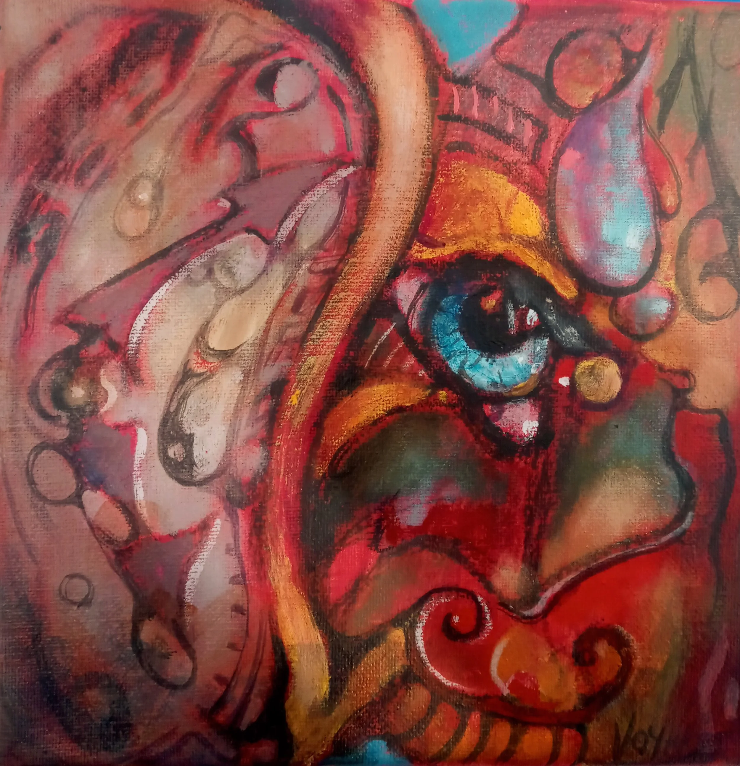  voytek "mr. bonifacy”  acrylic/oil on canvas