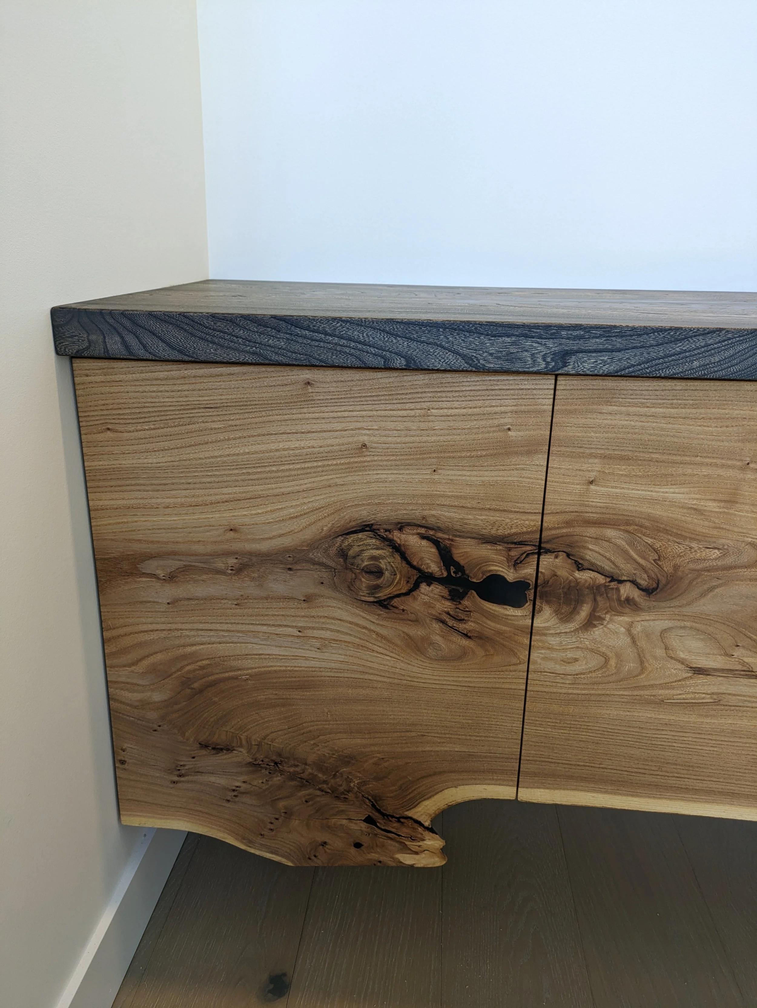 Custom Live Edge Cabinet