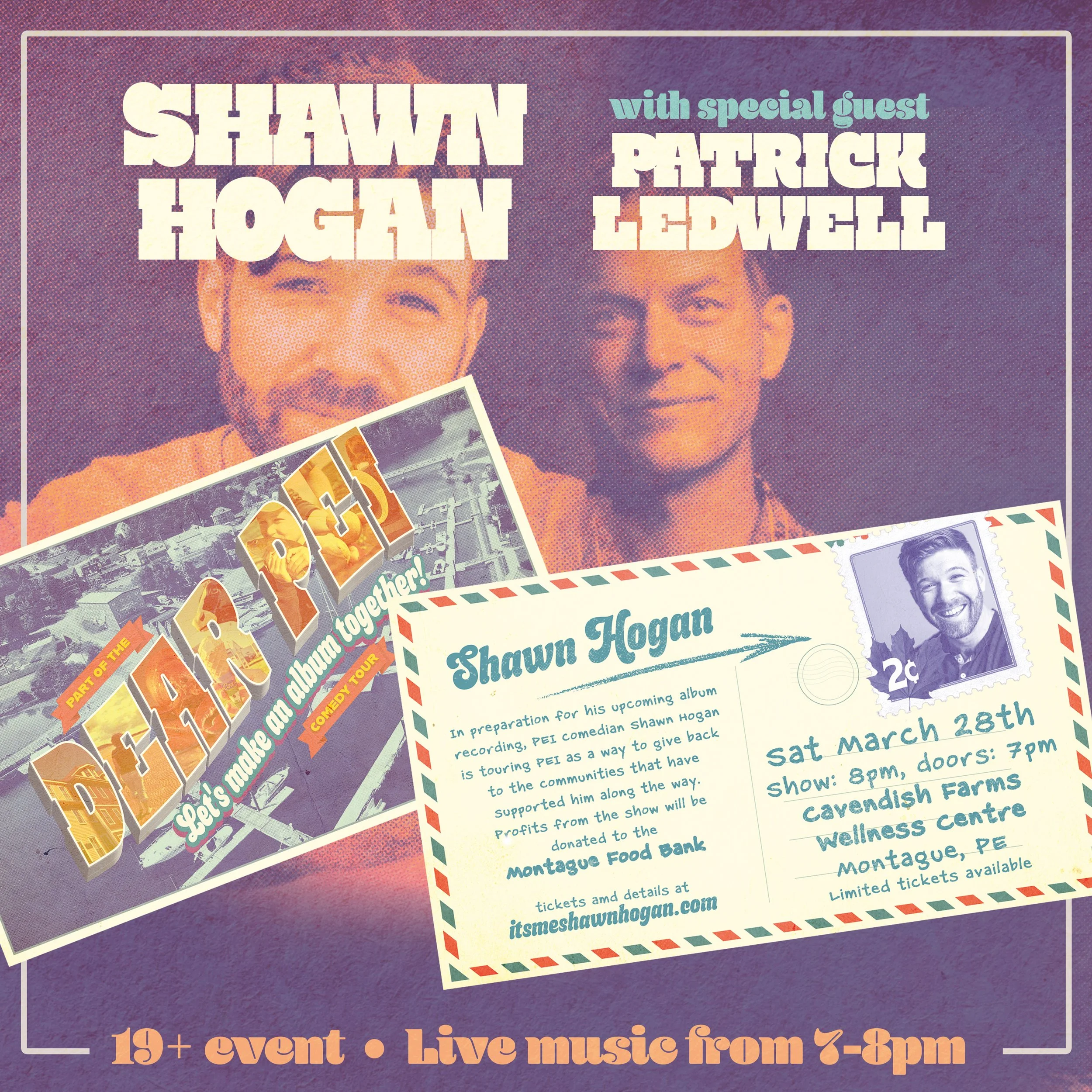 Dear PEI: A Comedy Fundraiser with SHAWN HOGAN and special guest PATRICK LEDWELL