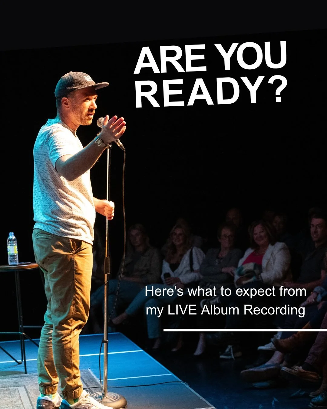 Never been to a live album recording before? Here&rsquo;s the deal!

It&rsquo;s a real show - Full energy, no holding back, and your laugh literally goes on the album!

Link in bio - Grab your tickets and get your laugh on my album.