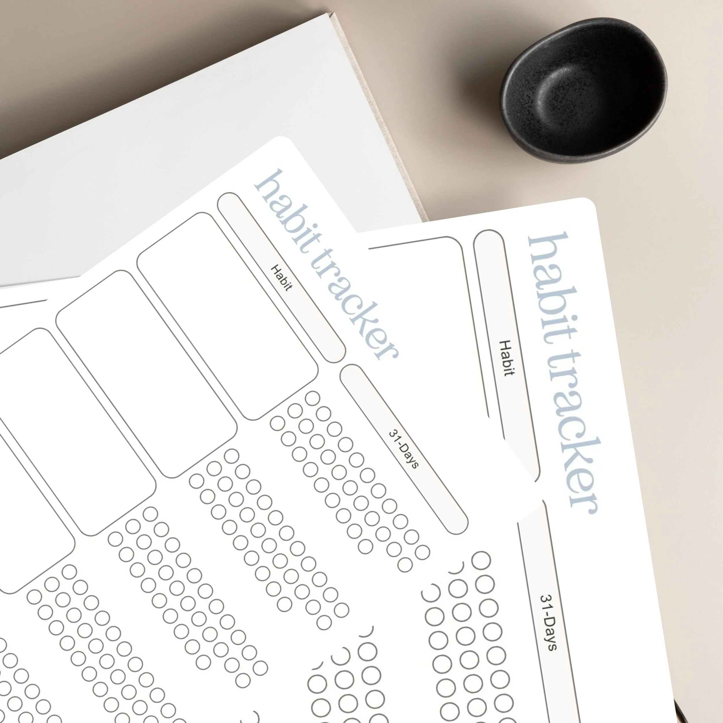 Habit Tracker Memo Pad