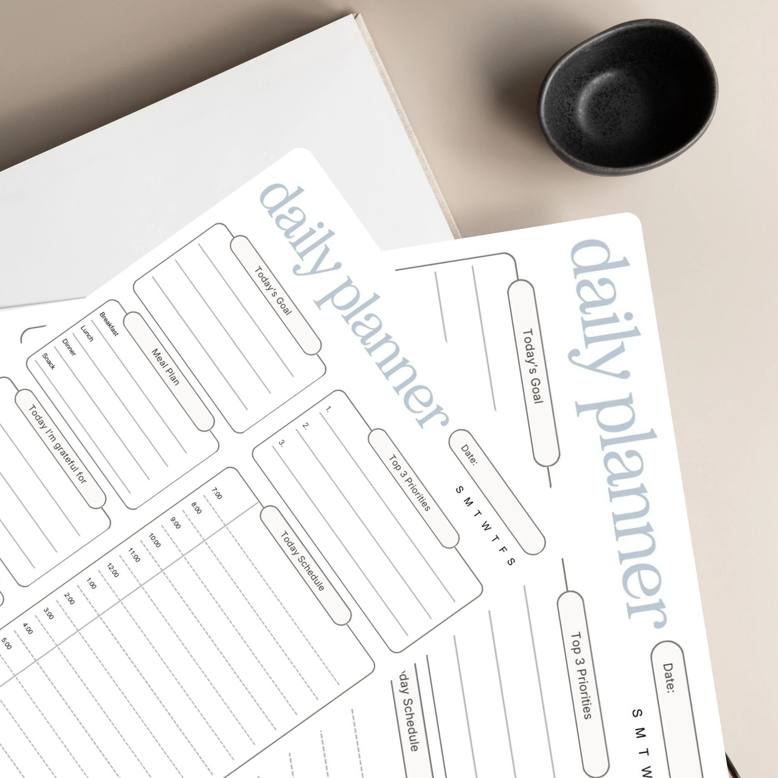 Daily Planner Memo Pad