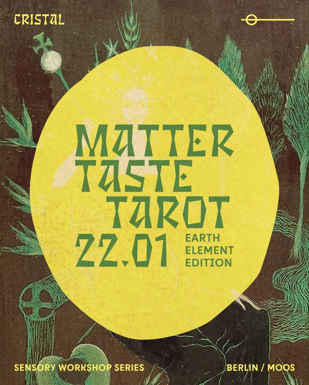 upcoming workshop ⟡ matter taste tarot ~ 𝔢𝔞𝔯𝔱𝔥 element

join us for the fourth and last edition of this series of workshops exploring the tarot from its elements and food.

following the rhythm of the seasons and the gifts they offer us, we&rsqu