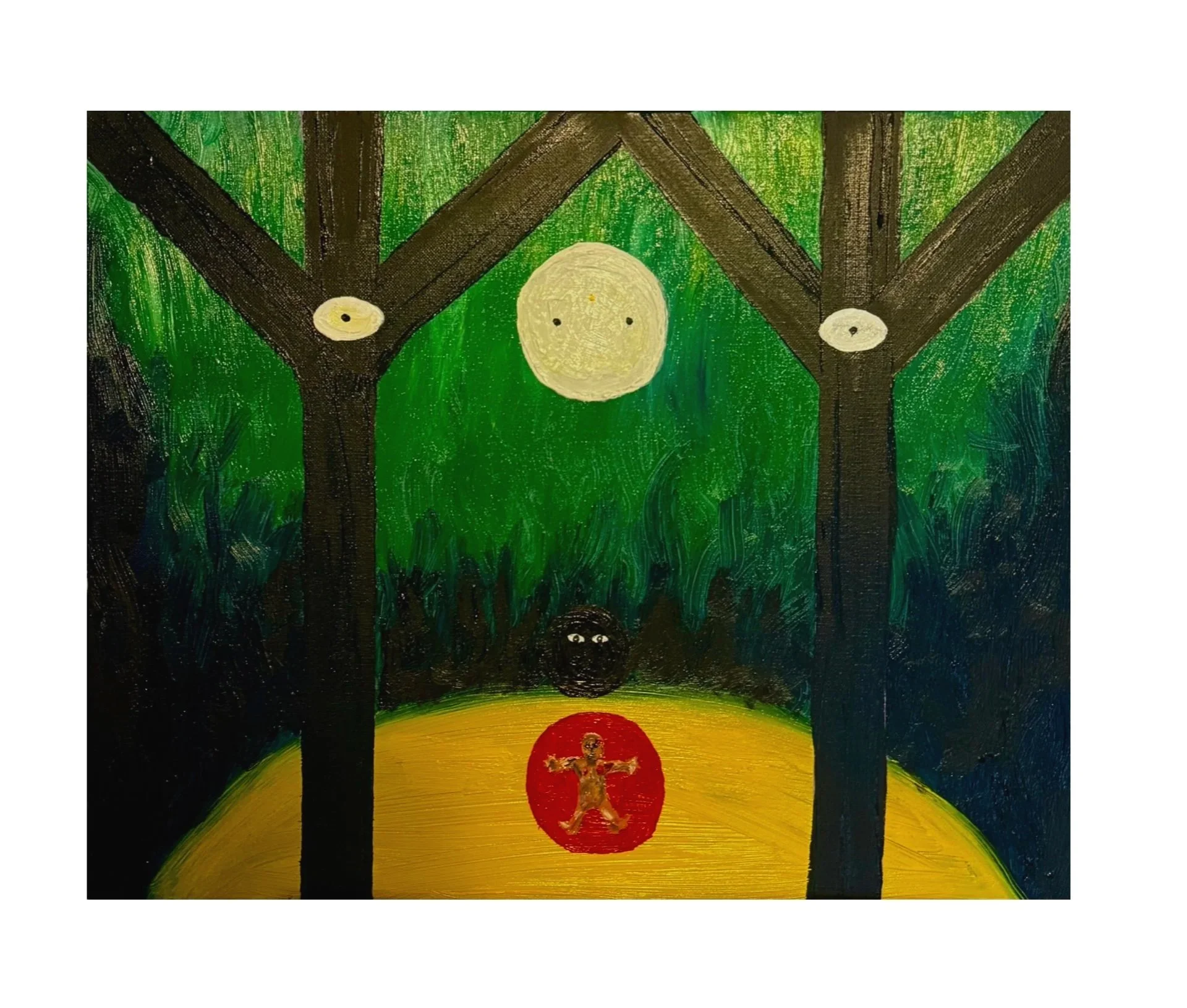 They Watch From the Trees
20" x 16" (2025)