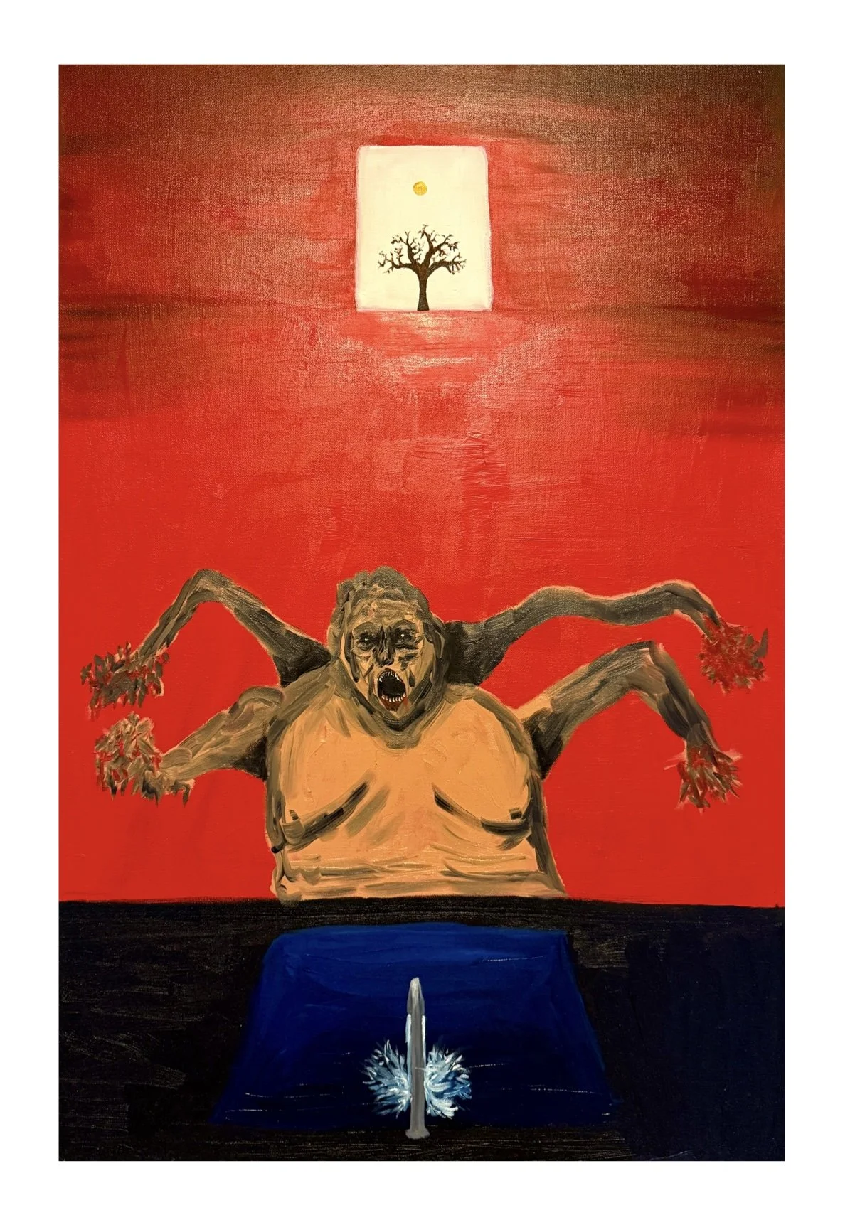 Steel Wool Hand Man
24" x 36" (2026)