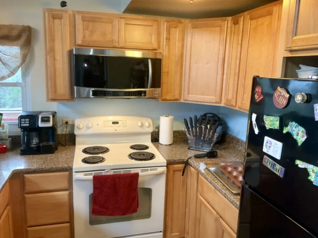 Kitchen area felt small and a dishwasher was a must