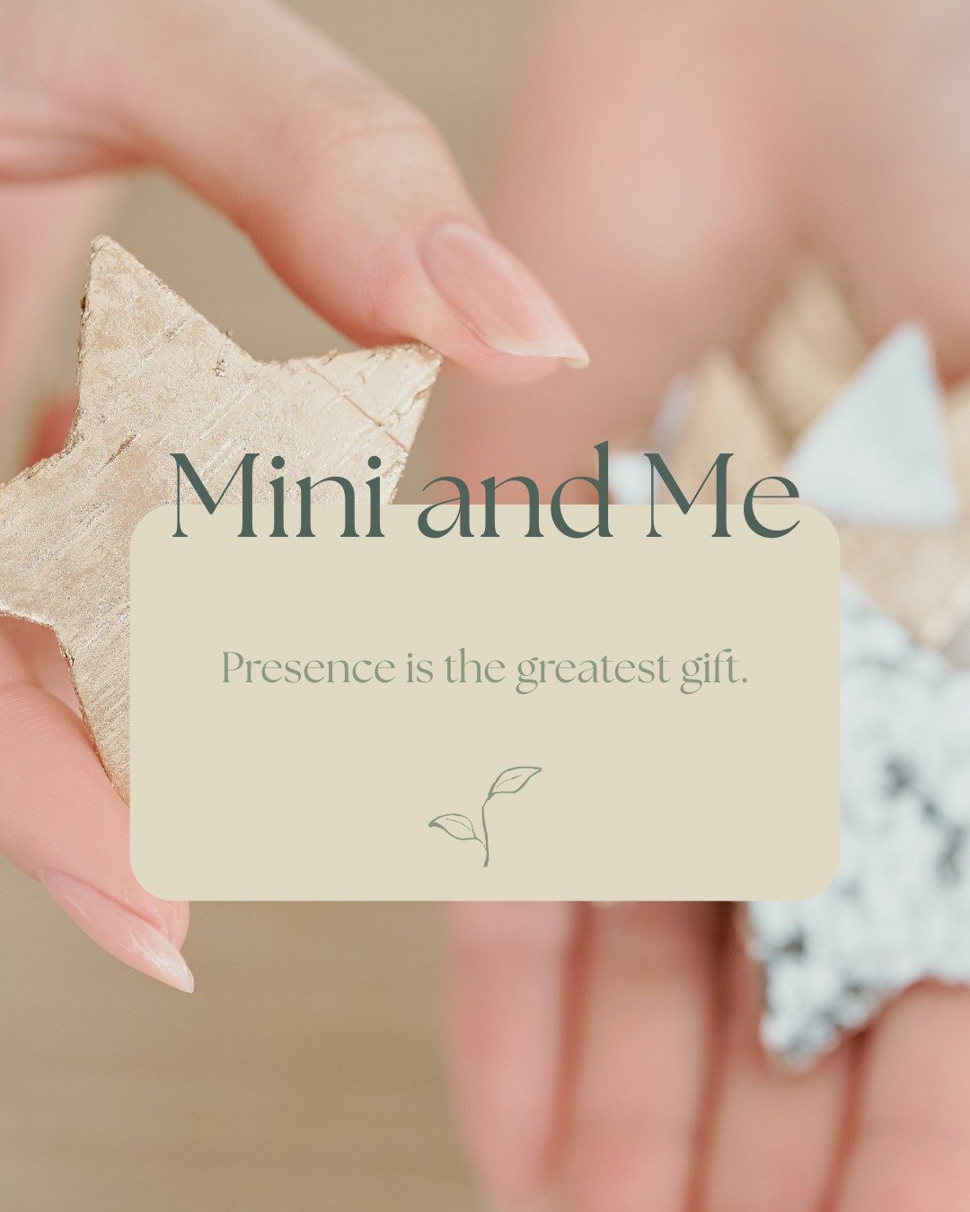 🌟 Mini &amp; Me Christmas Connection Session

The weeks leading up to Christmas can feel full and fast &mdash; which is why this session is designed to help you and your little one slow down, soften, and reconnect with what truly matters.

Our Chris