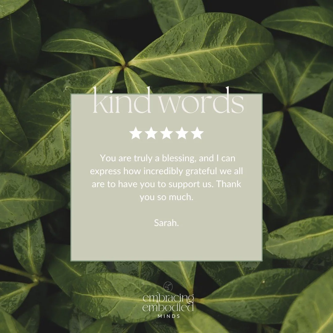 "I didn't cry this morning dropping off Ollie at Kindergarten, but your email made me very emotional. It fills my heart know that Ollie is being seen and heard and not just pushed under the carpet. You are truly a blessing, and I can express how