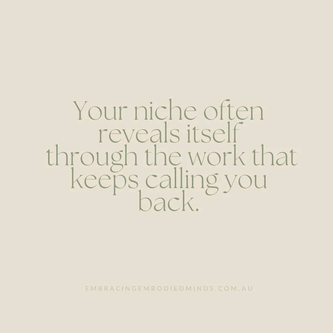 I recently had the opportunity to be part of a conversation with @acmmeditation around finding your niche 🌿

They&rsquo;ve shared a reflection from the evening, and reading it back felt like a gentle pause to acknowledge how this work has unfolded o