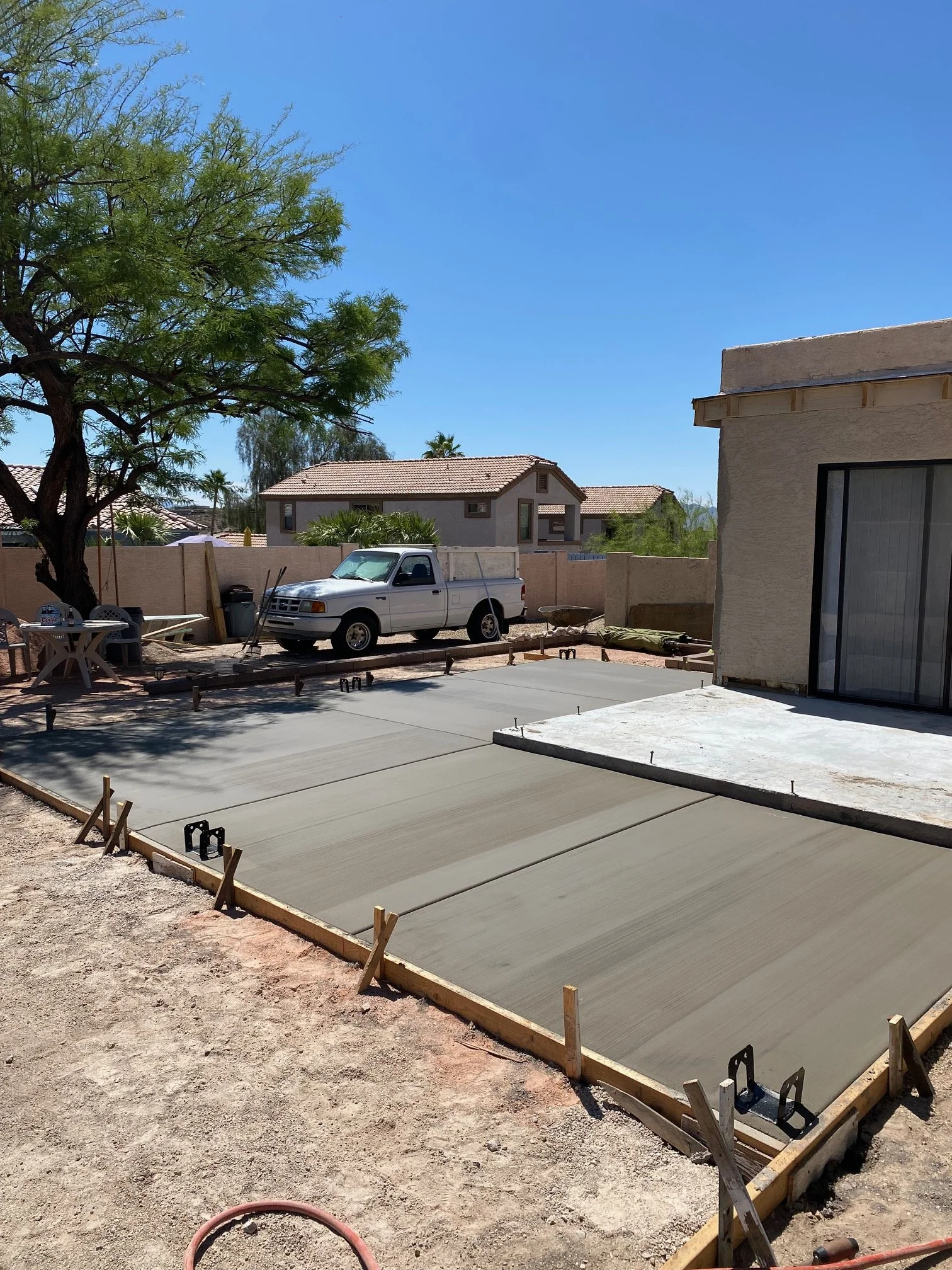 room extension in fountain hills az by bridge concrete