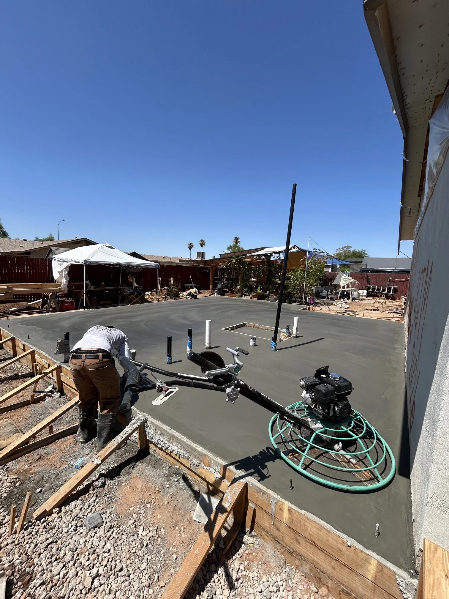 ADU Slab in gilbert by bridge concrete