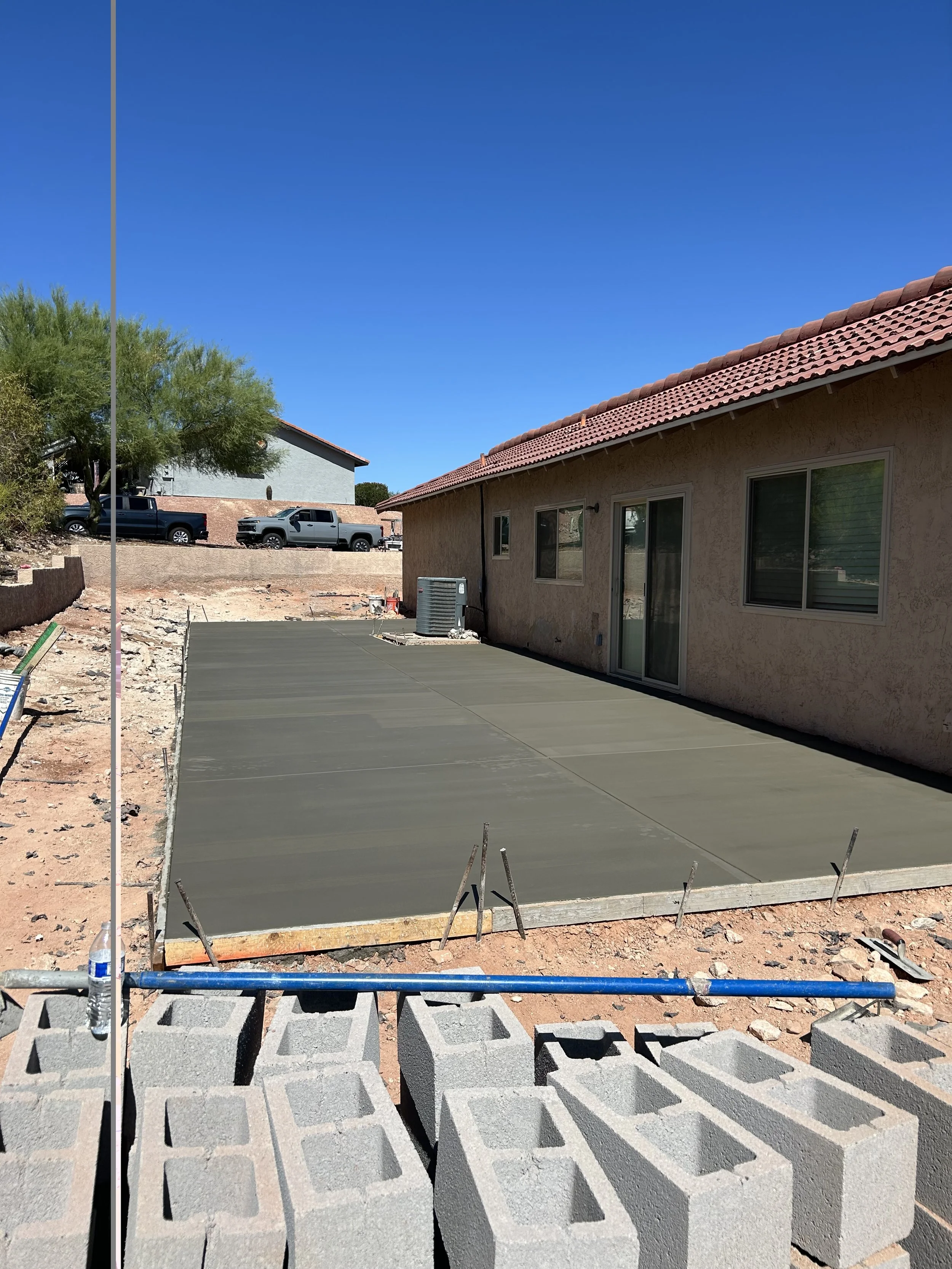 Concrete patio in fountain hills az by bridge concrete