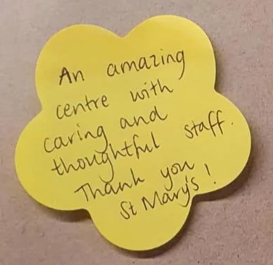 Families feedback note