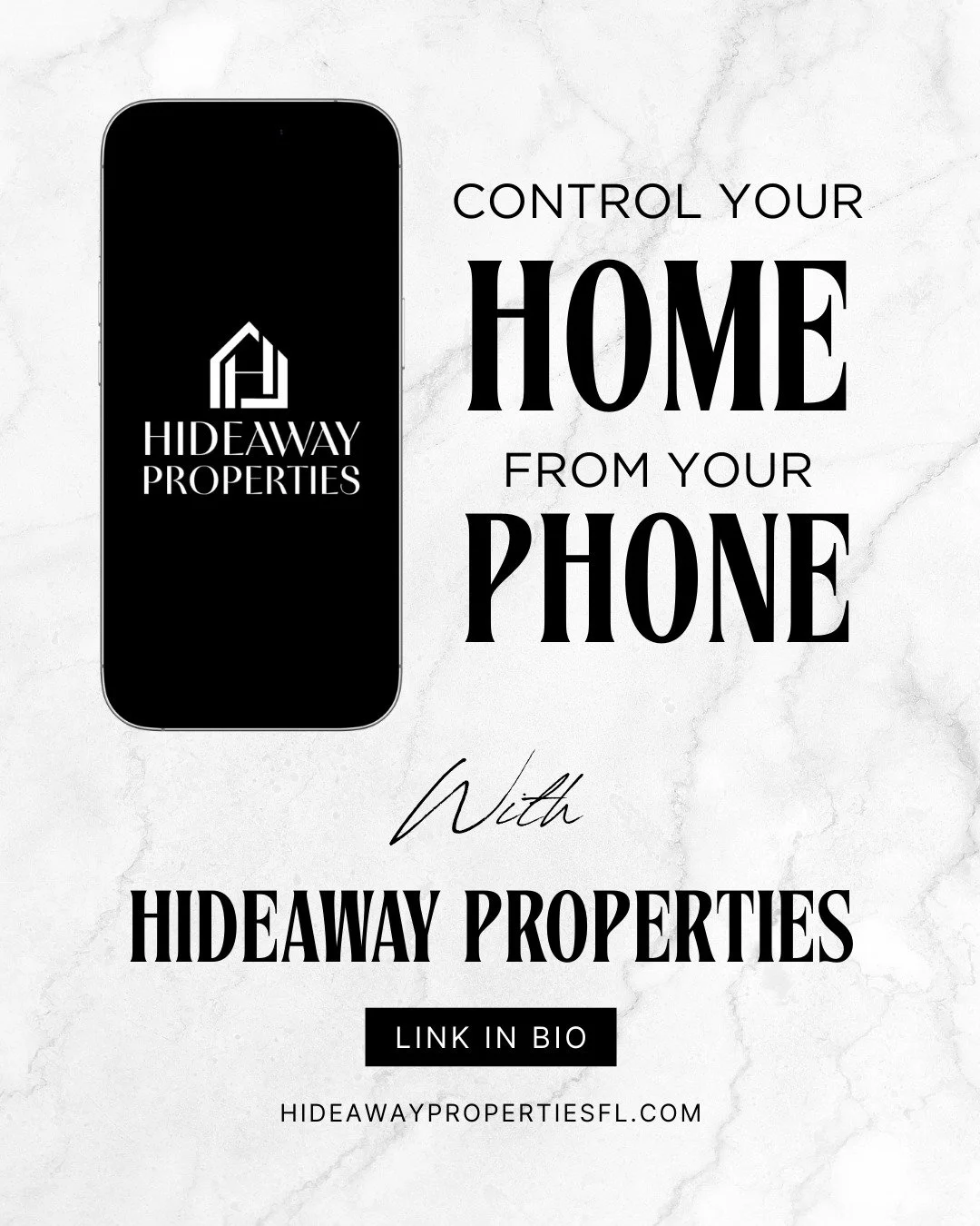 Simplify your life with Smart Home Customization by Hideaway Properties! Contact us today to learn more!