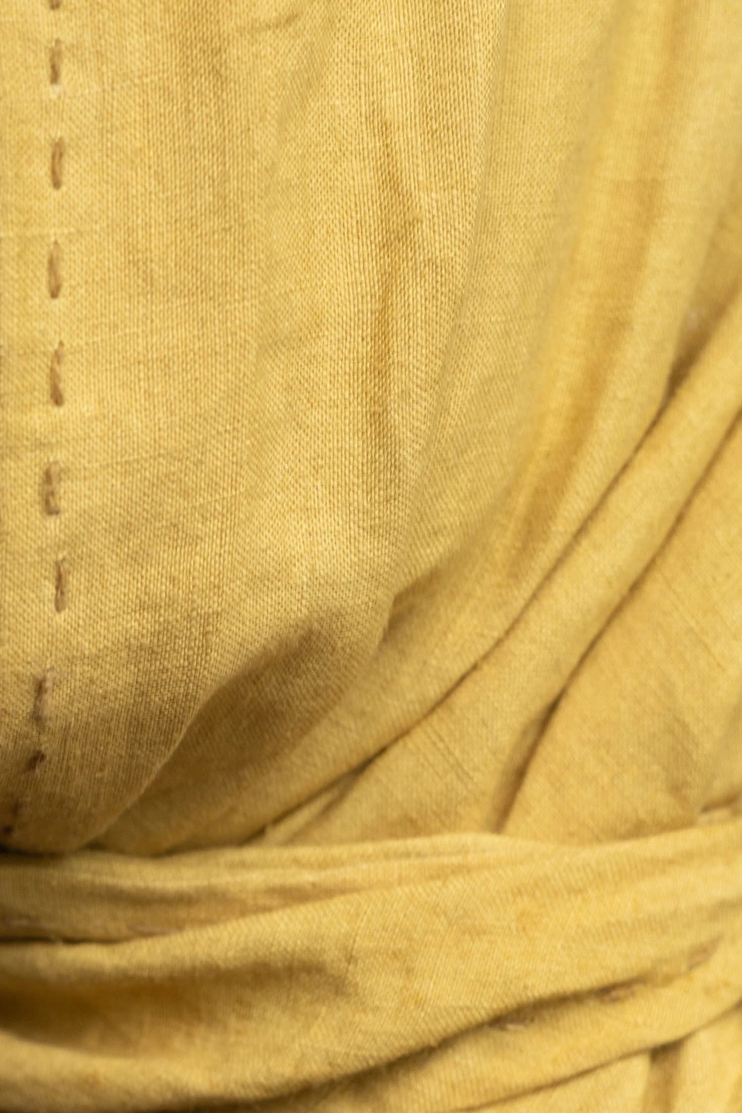 plant dyed hemp fabric scarf