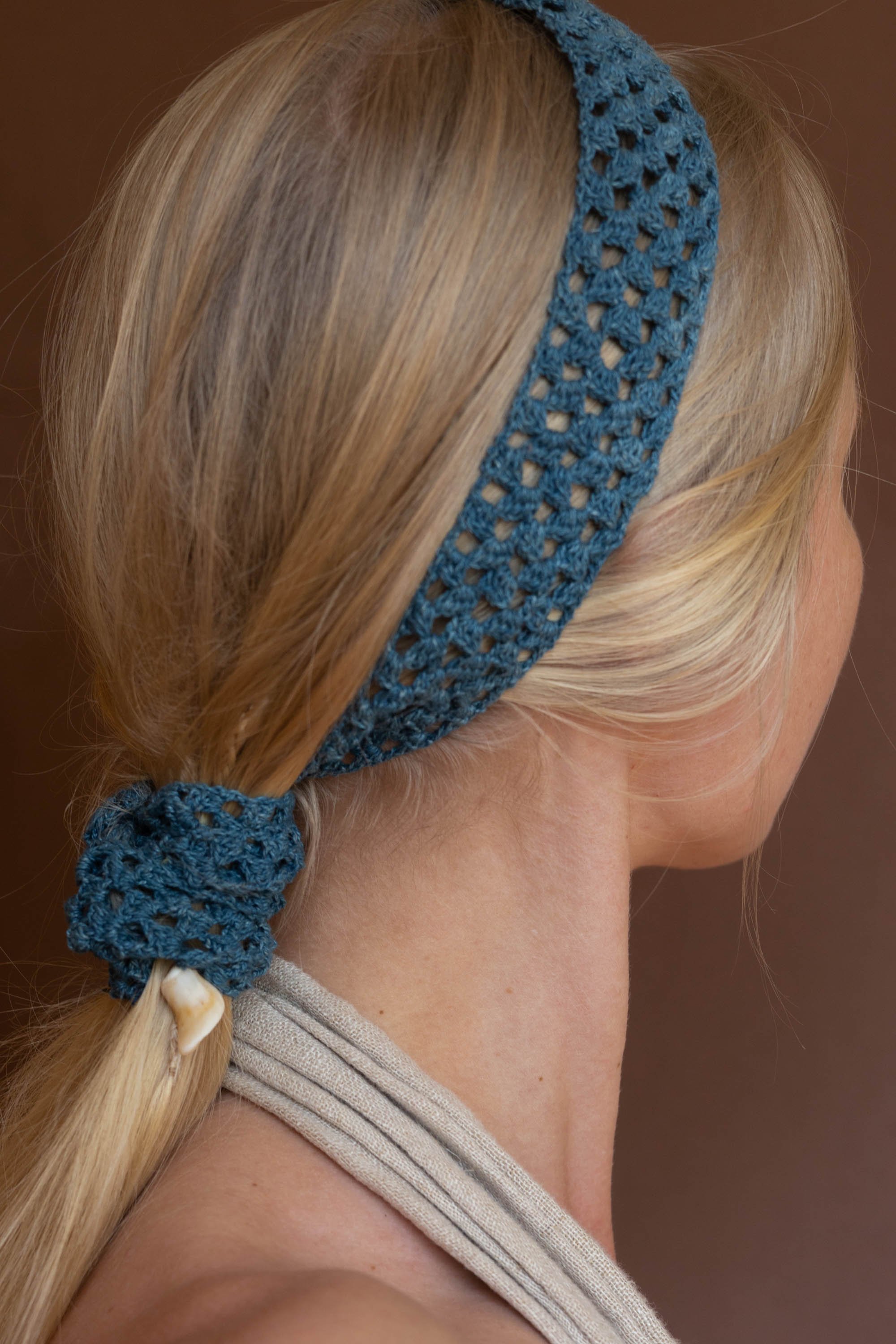hemp leaf hair tie