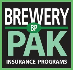 Logo for Brewery Pak Insurance Programs with text and green design elements.