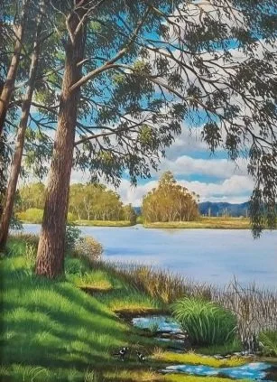 "Bong Bong Reserve" - 900x600mm - oil on canvas