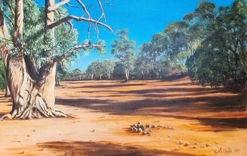 Hardy Eucalypt - acrylic on canvas - 945x640mm