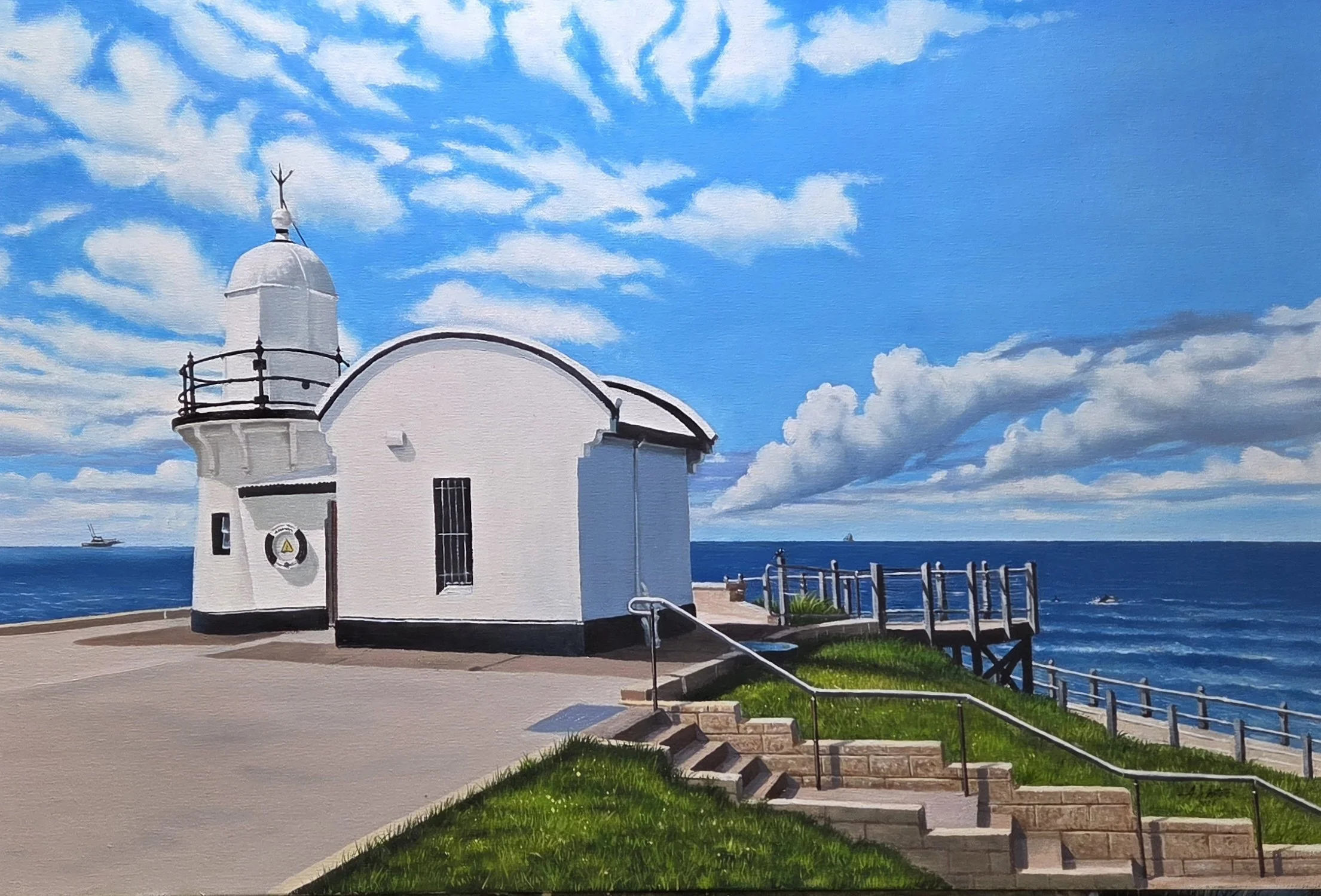 Lighthouse Port Macquarie - oil on canvas - 90cm x 60cm

