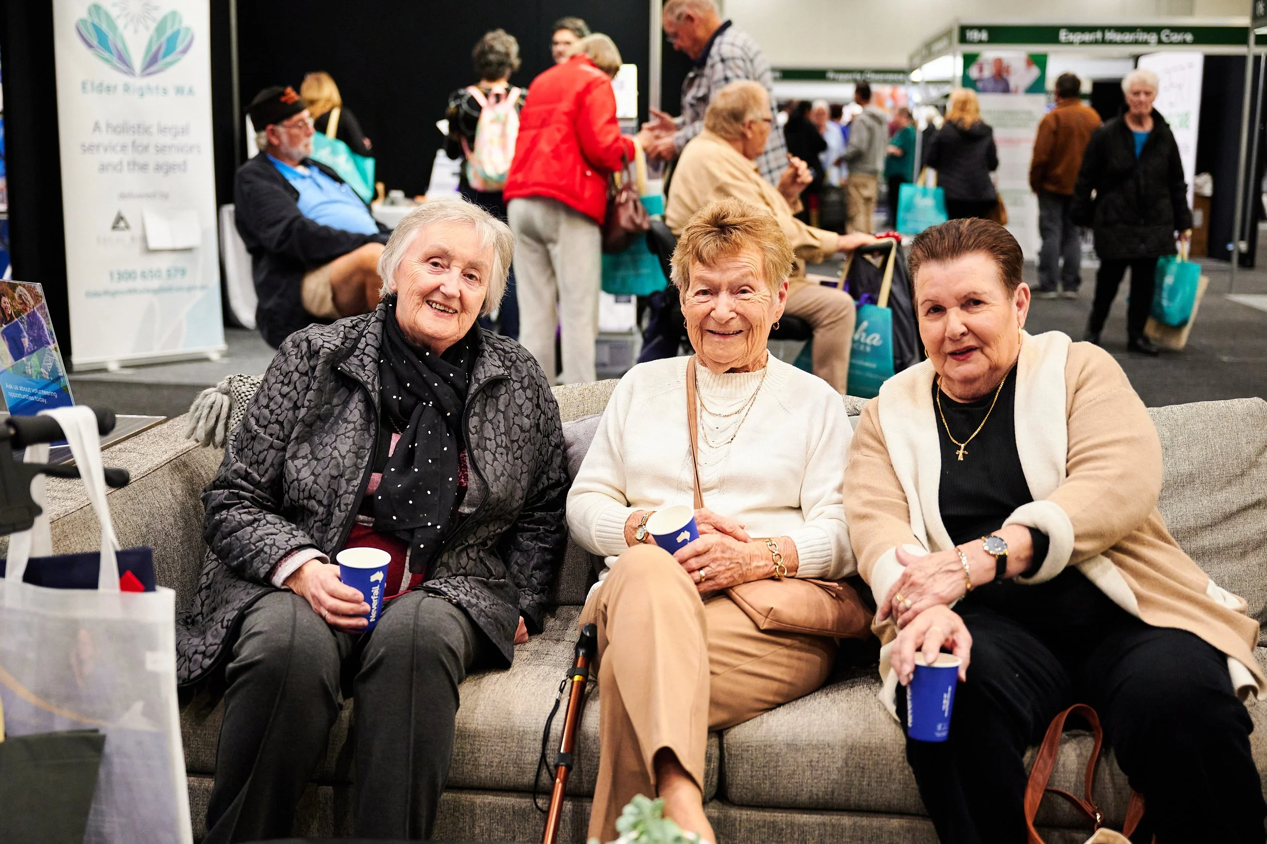 Ladies sitting on couch in Retreat