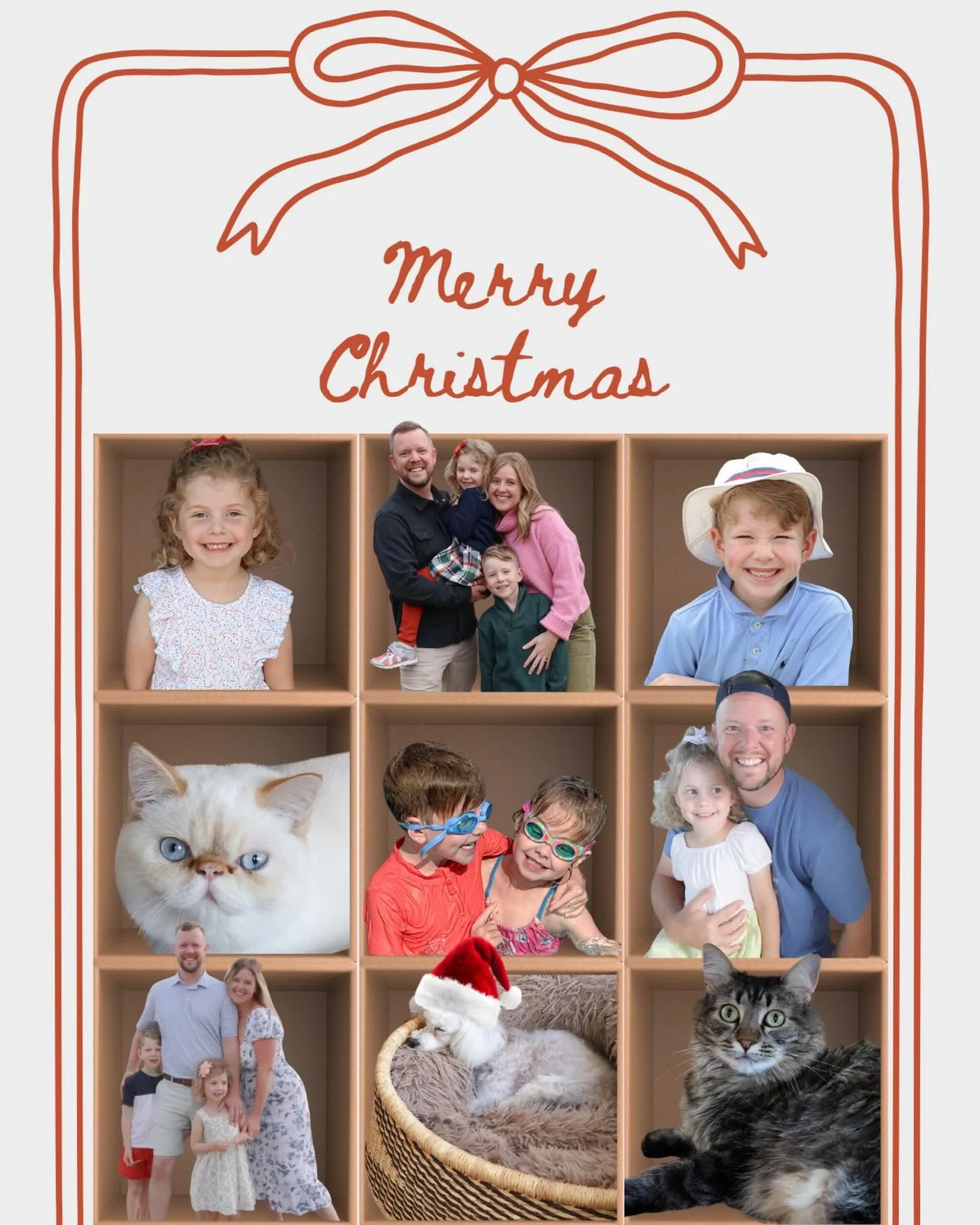 December, here we are! ✨ With a new set of paws 🩵🐾 in our family, it only felt right to embrace the Brady bunch style for this year&rsquo;s card. This holiday season, our family sends you the warmest wishes, and may the end of this year greet you w