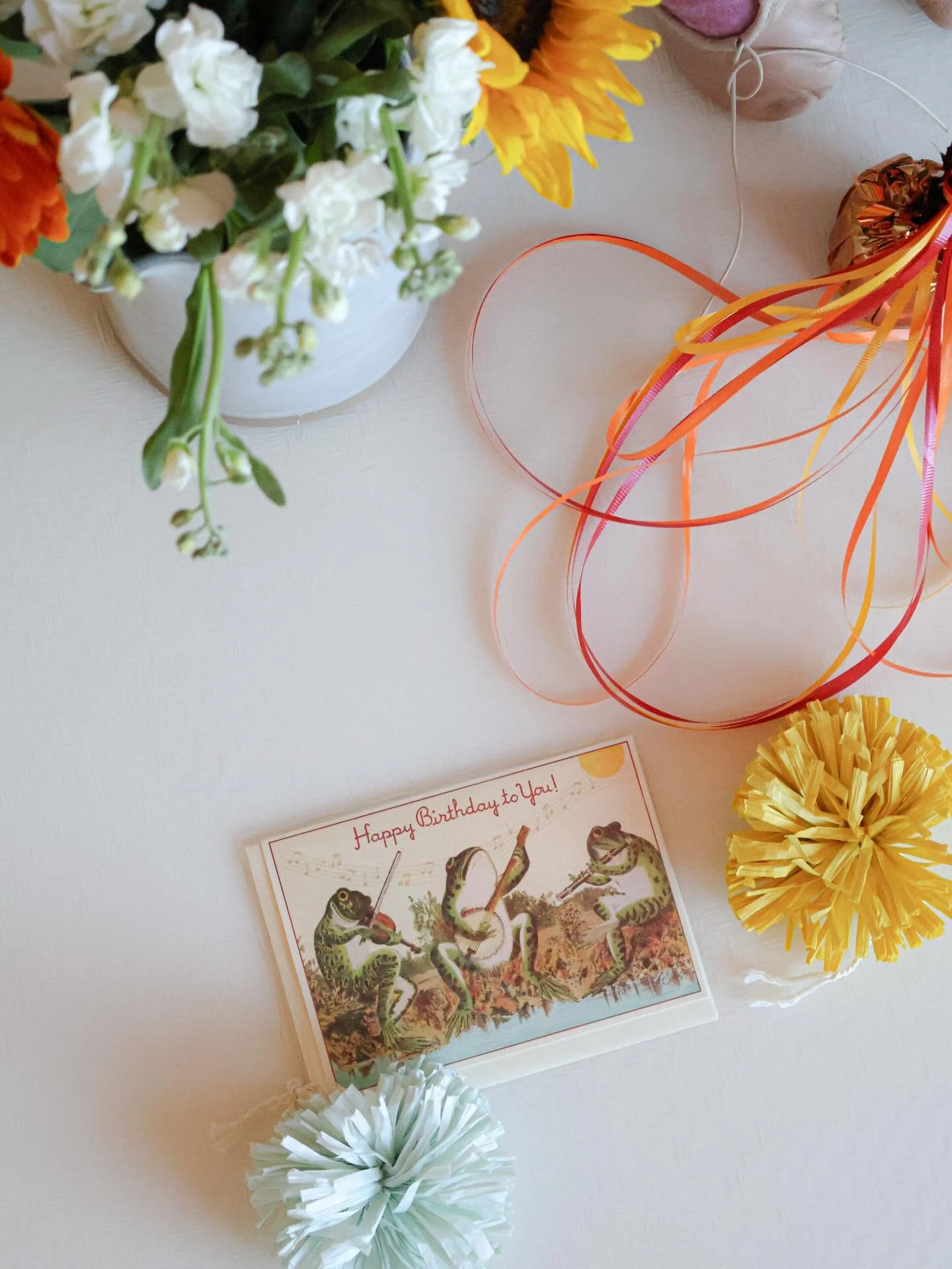 Pretty sure these December babies are here to remind us to have fun, to let go, and to play when the pressure seems like it&rsquo;s mounting. 🥹🐸🪕

It&rsquo;s so good. 🧡🌻

Sweet sister and I have spent the day doing all the fun birthday tradition