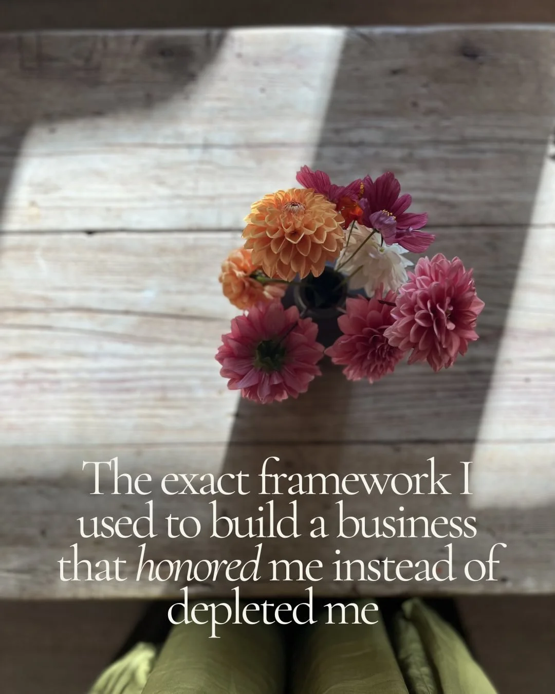 I started and built my business the way I thought I was supposed to. I pushed through. I showed up when it cost over and over again, and I measured my worth by my output and results.

I am not sure if you can relate, but many years down the road I re