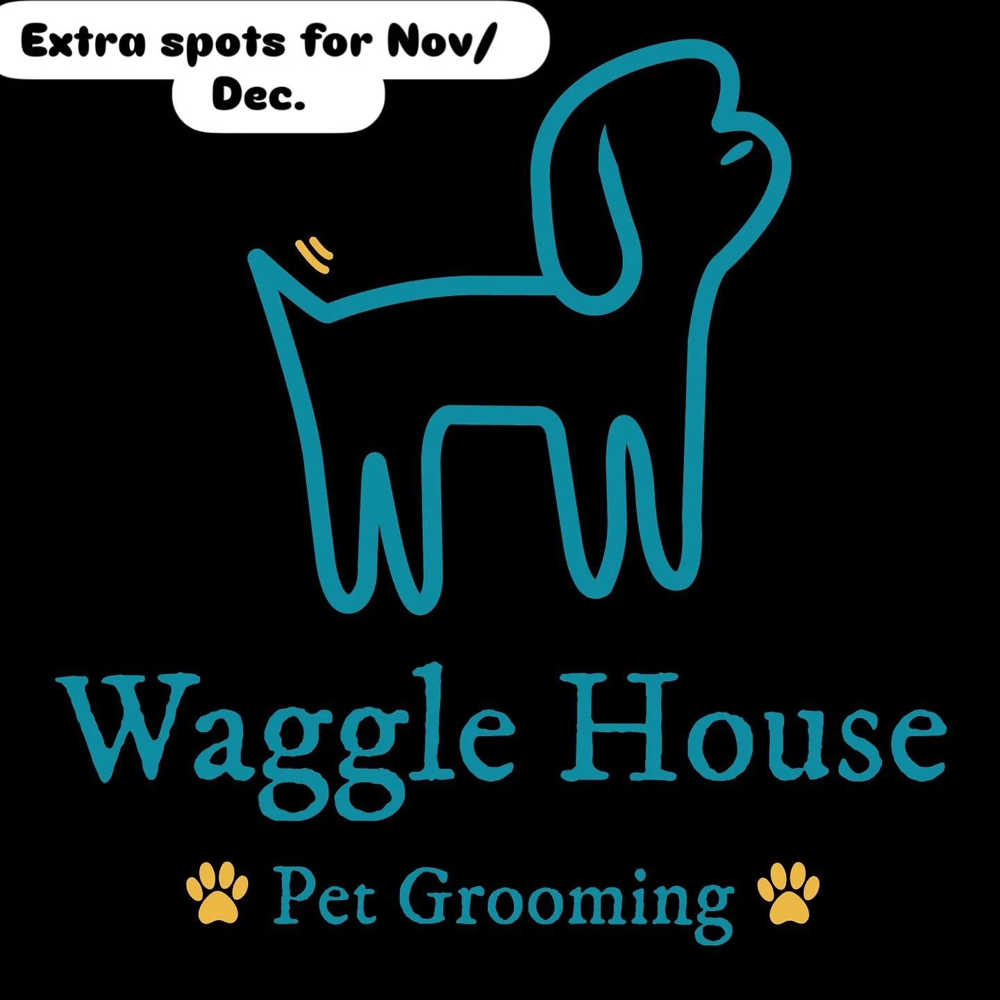 Morning!!! Happy Tuesday ❤️🎉☀️🌈

We have just added extra spots for November and December! So no need to worry! Just check our website for online bookings, or if you are already part of my waggle list, just text me for bookings!

November ✅

Decemb