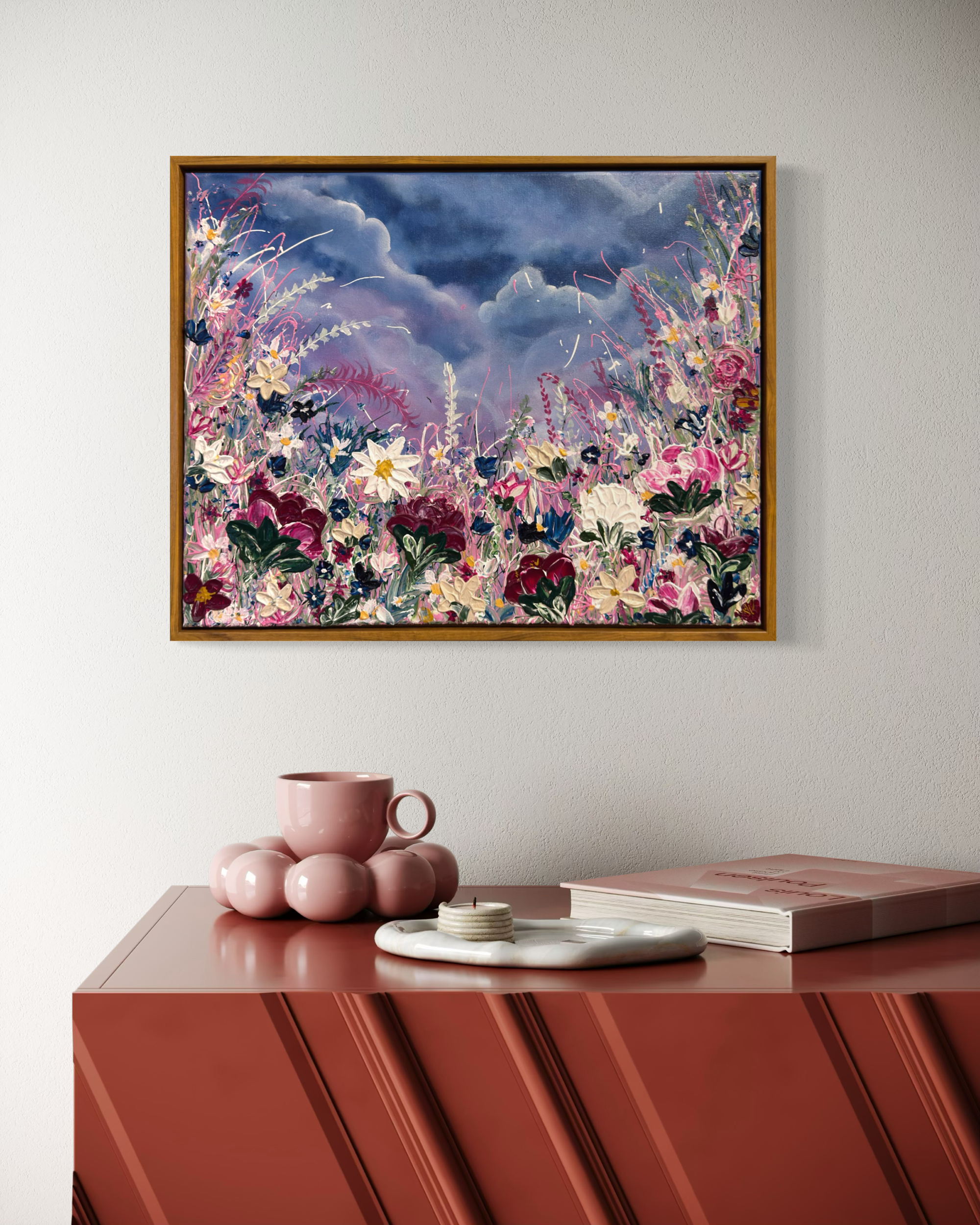 “Where Twilight Meadows Bloom” 16x20 Original framed