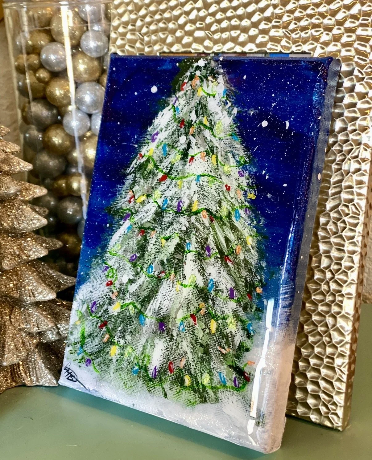 Colorful Tree (Acrylic with Resin)