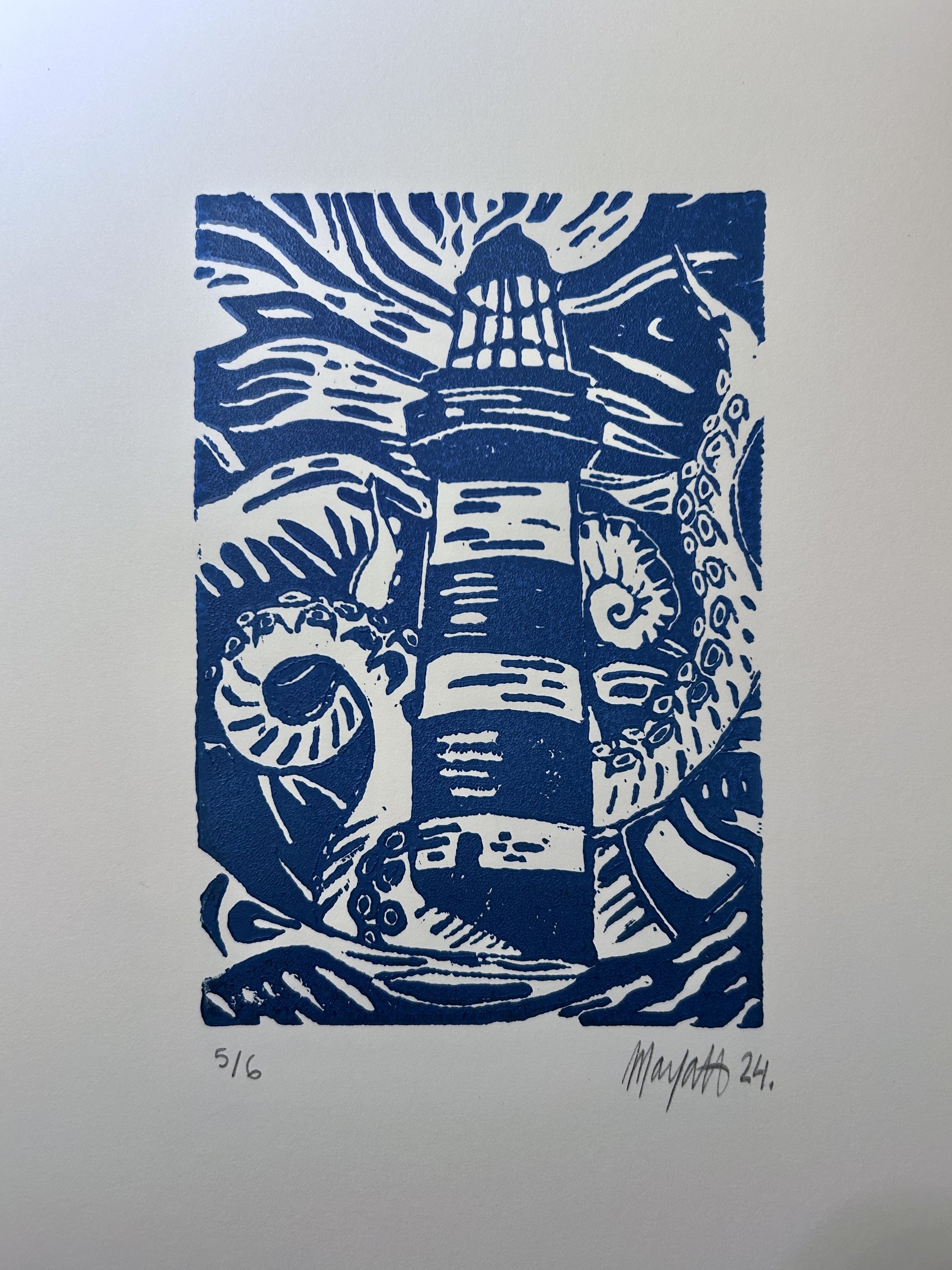 Blue lighthouse