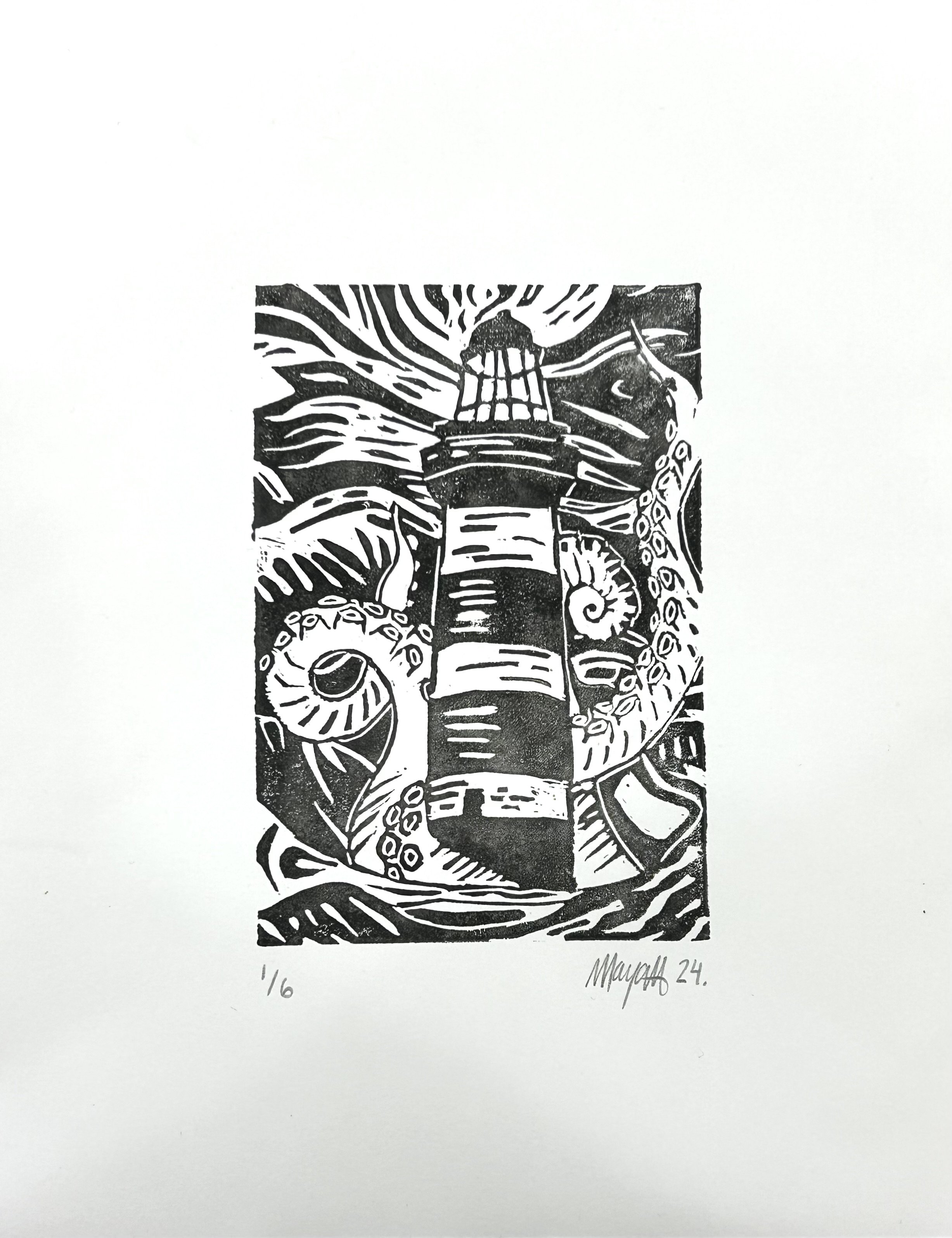 Black lighthouse